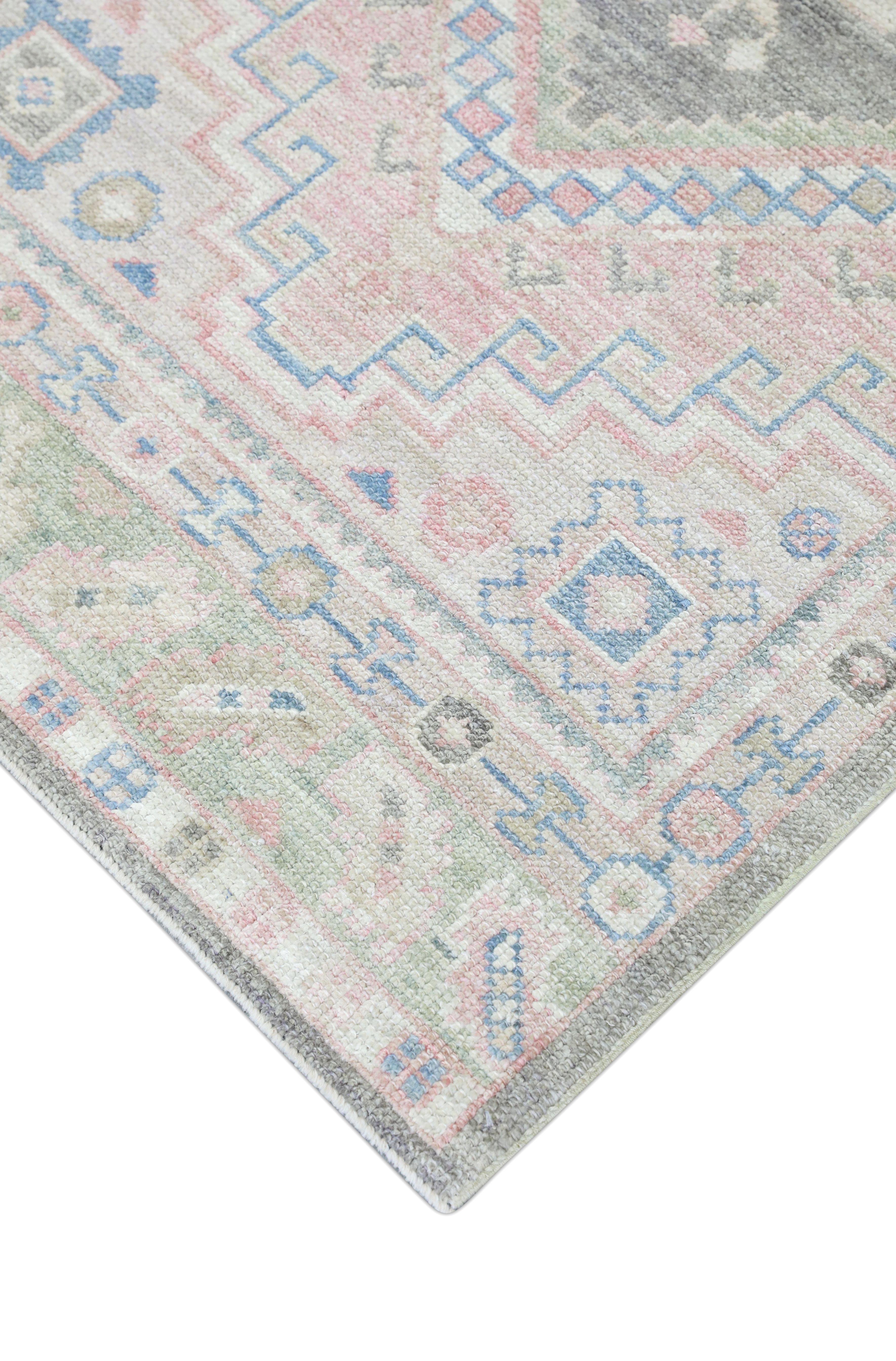 Oushak-Teppich Orientalischer handgeknüpfter türkischer Oushak 3'1