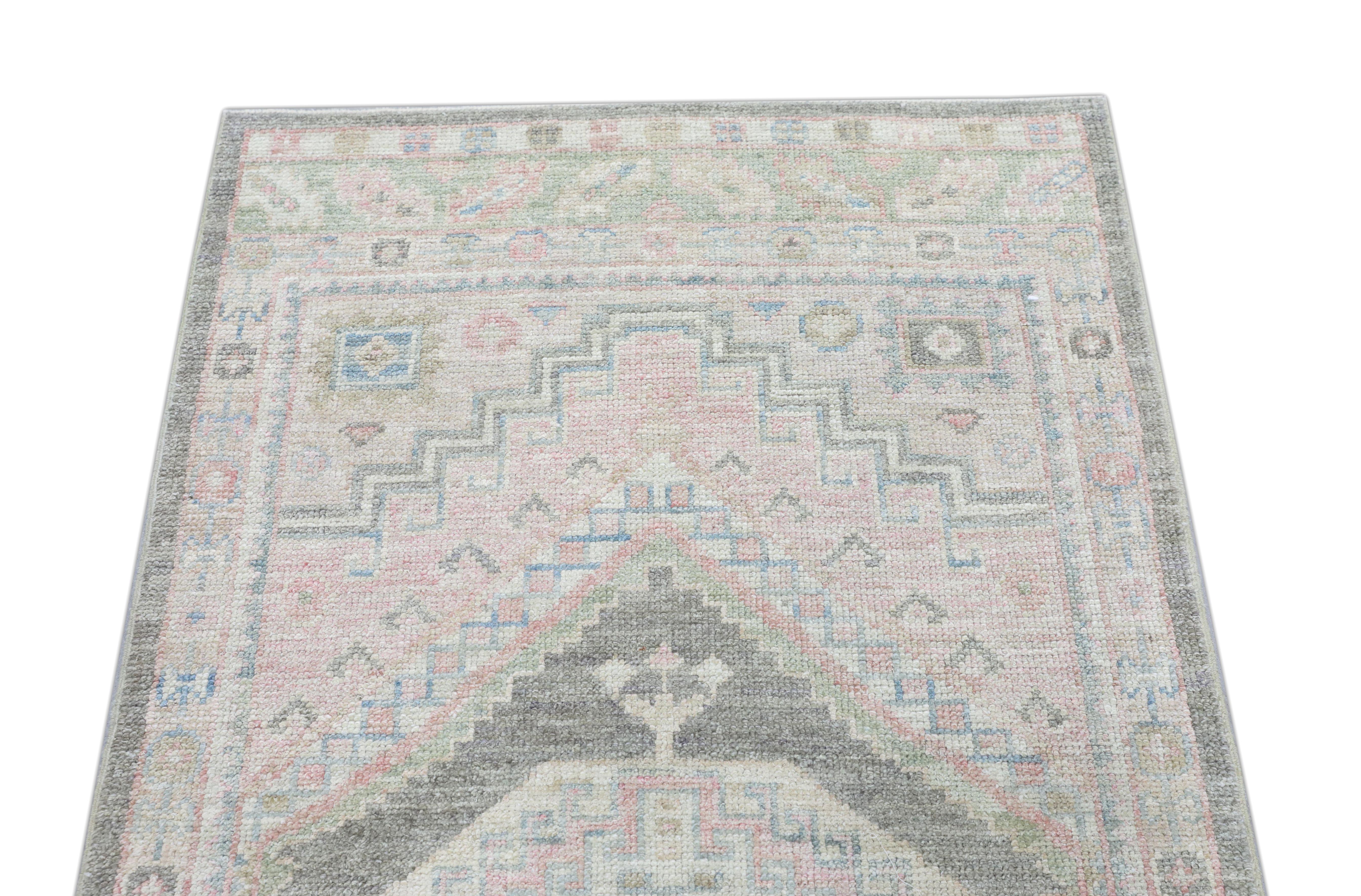 Oushak-Teppich Orientalischer handgeknüpfter türkischer Oushak 3'1