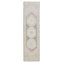 Oushak-Teppich Orientalischer handgeknüpfter türkischer Oushak 3'1" x 11'1" #4218