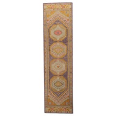 Tappeto Oushak Orientale annodato a mano Turco Oushak 3'1" x 11'10" #333