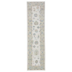 Oushak-Teppich Orientalischer handgeknüpfter türkischer Oushak 3'1" x 11'5" #5002