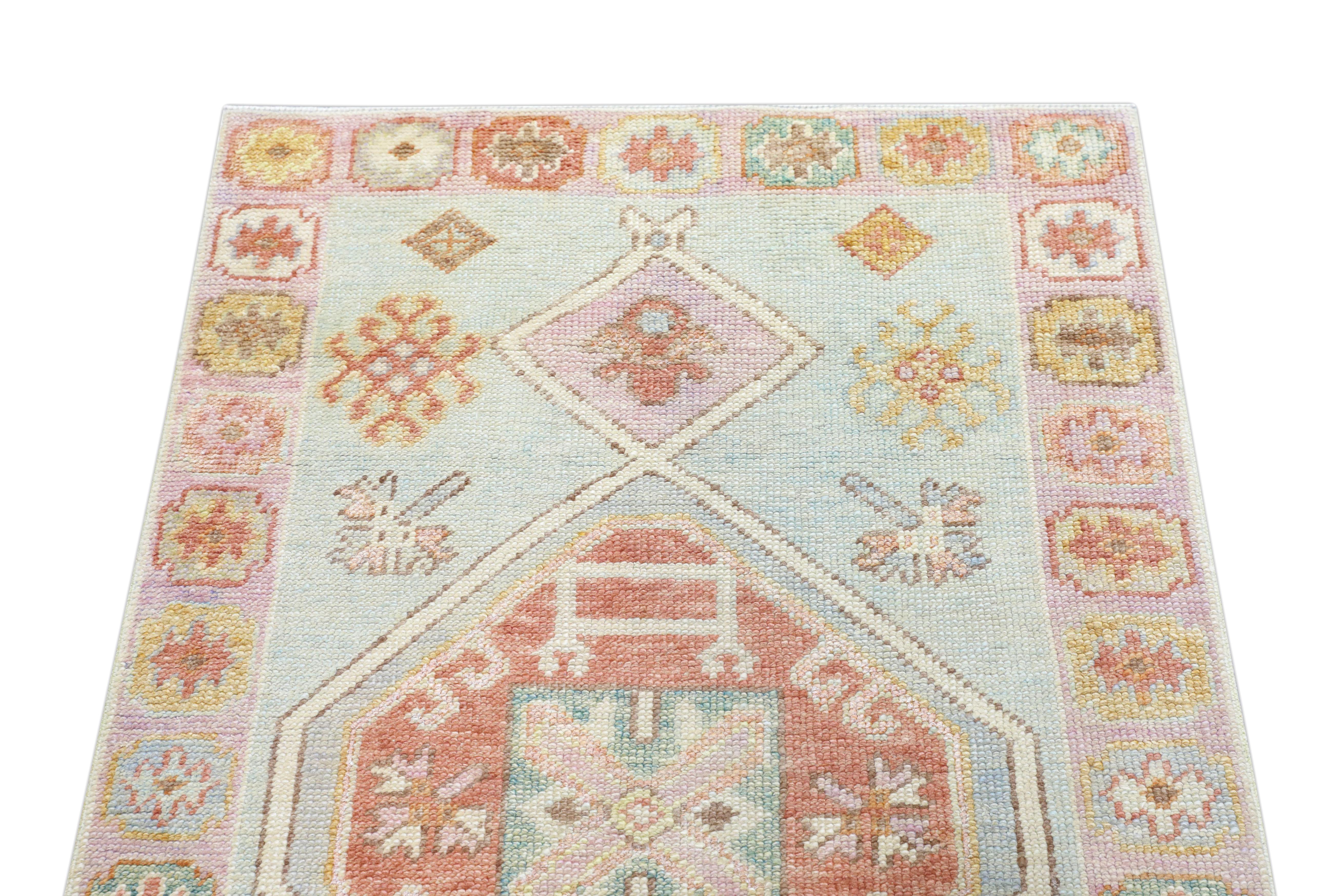 Oushak-Teppich Orientalischer handgeknüpfter türkischer Oushak 3'1