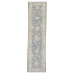 Tappeto Oushak Orientale annodato a mano Turco Oushak 3'1" x 11'7" #5585