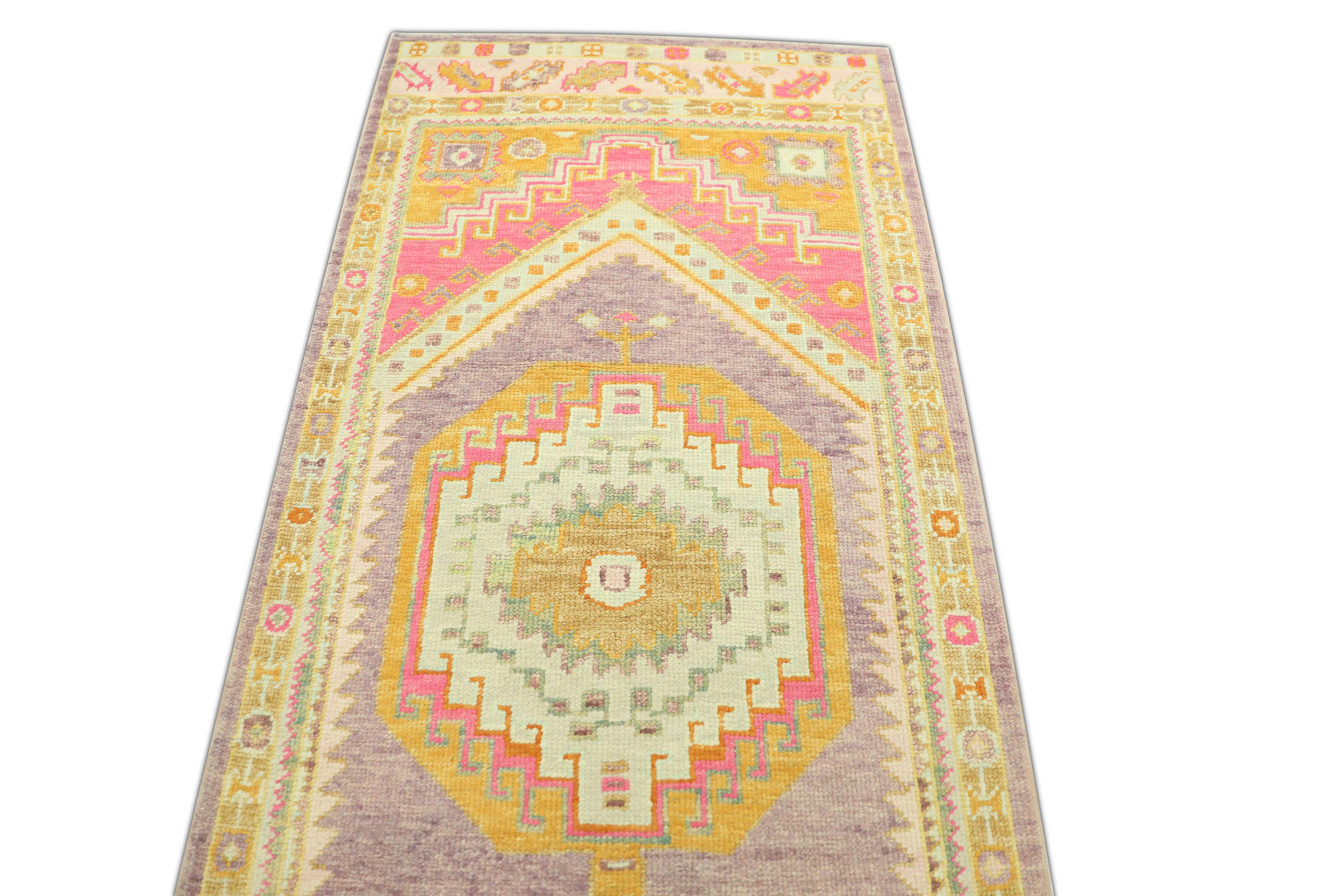 Oushak-Teppich Orientalischer handgeknüpfter türkischer Oushak 3'1