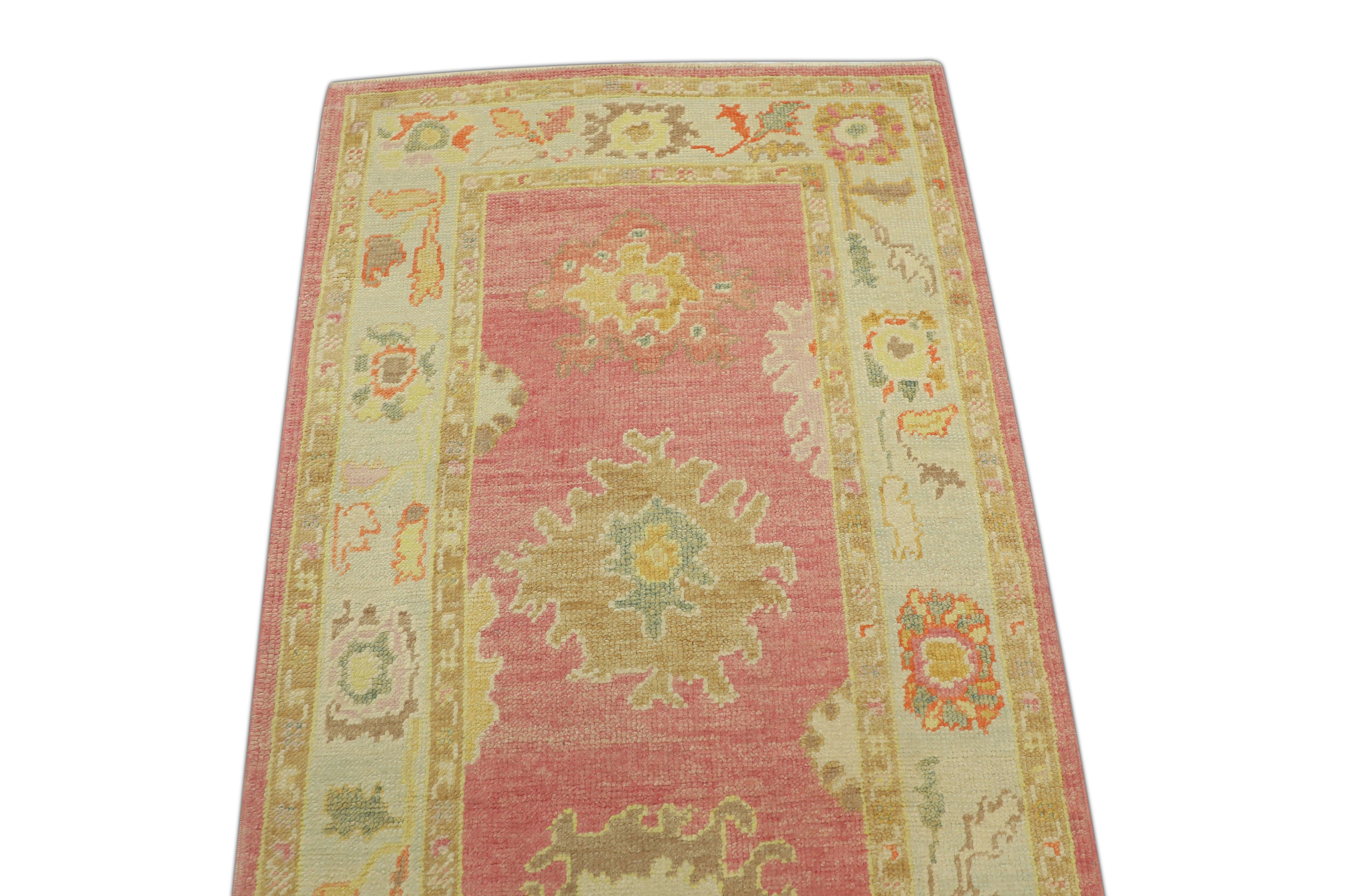 Oushak-Teppich Orientalischer handgeknüpfter türkischer Oushak 3'1