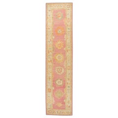 Oushak-Teppich Orientalischer handgeknüpfter türkischer Oushak 3'1" x 13'1" #167