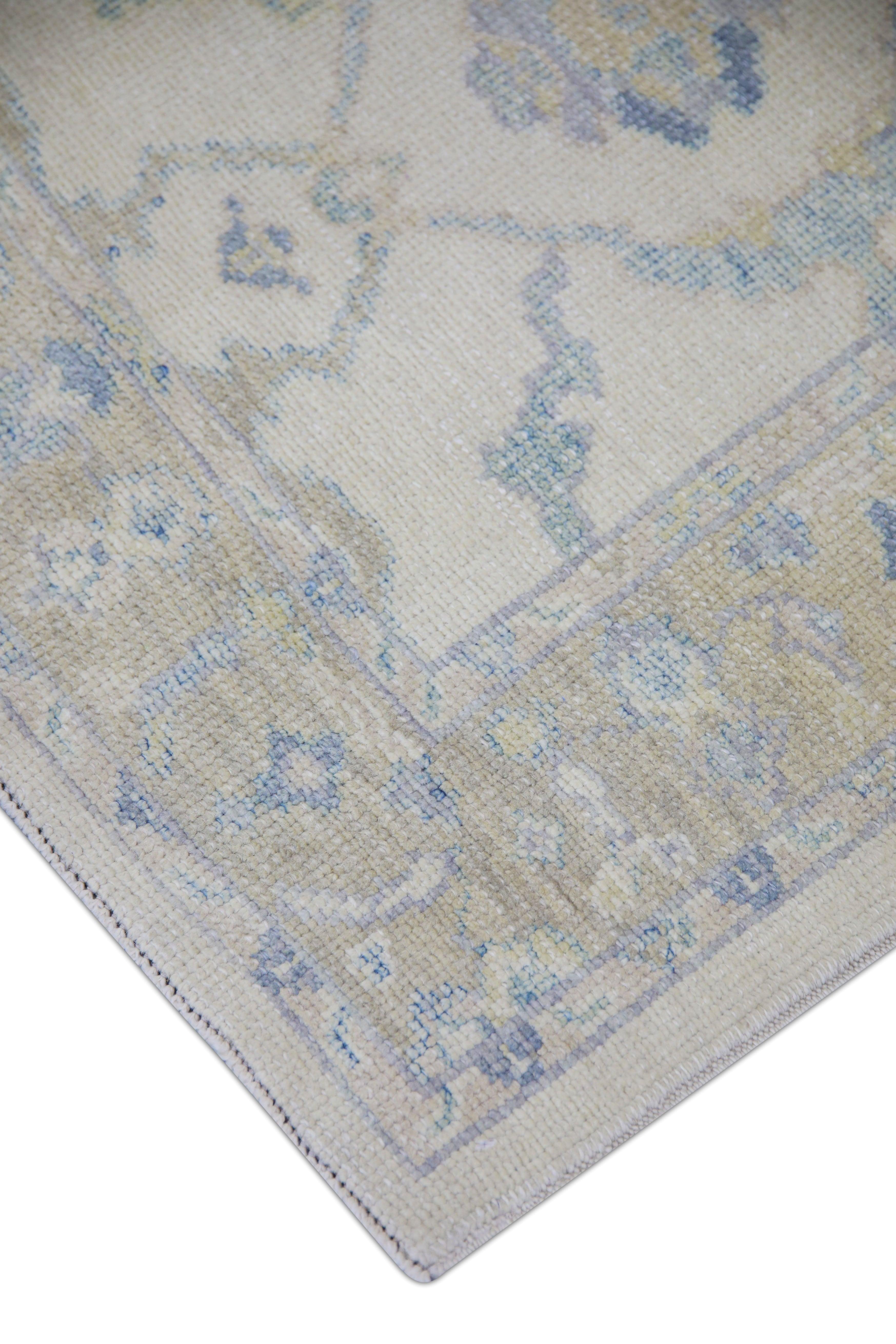 Oushak Rug Oriental Hand Knots Rugs Turkish Oushak 3'1