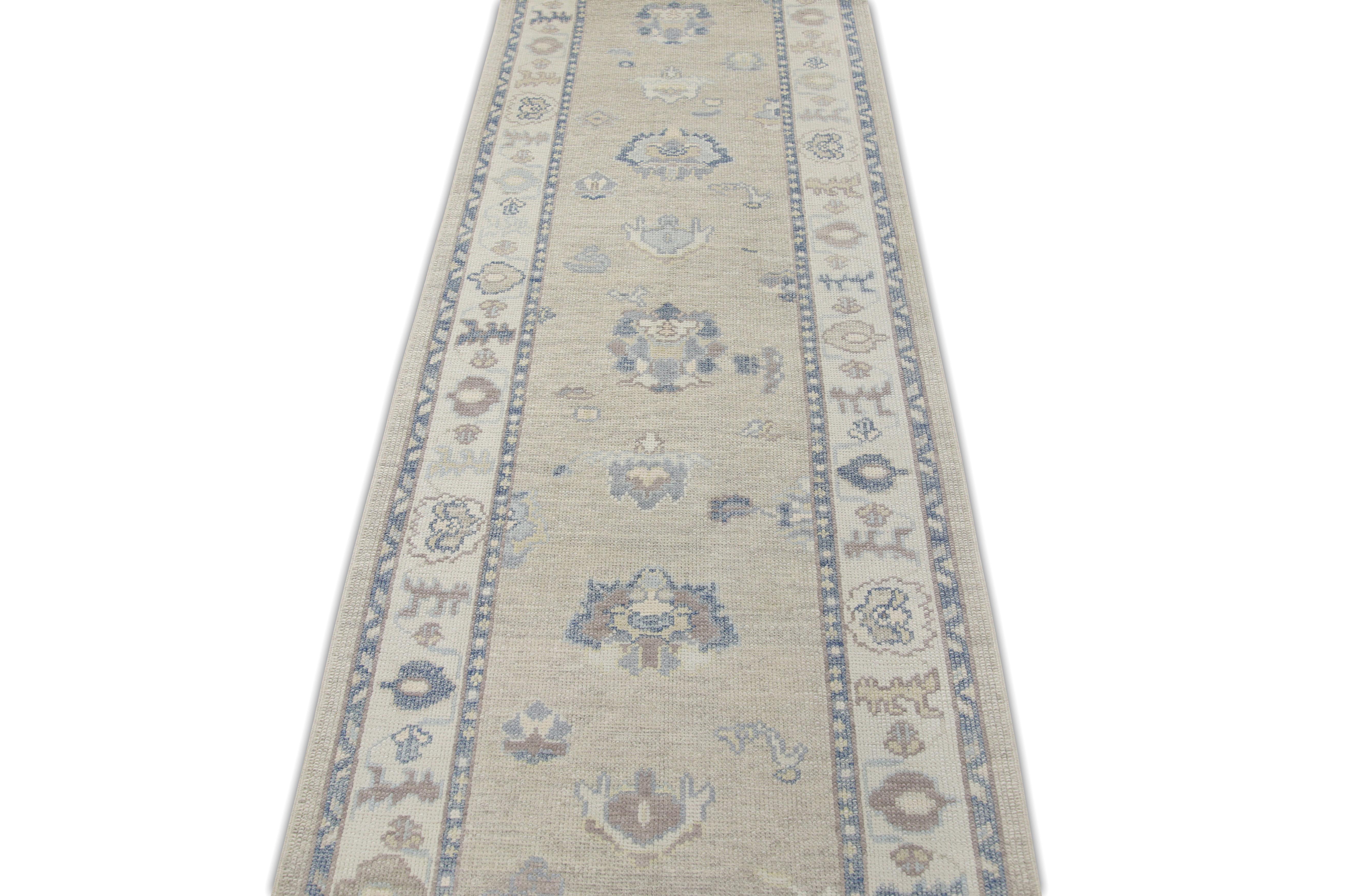 Alfombra Oushak Oriental Anudada a Mano Turca Oushak 3'1