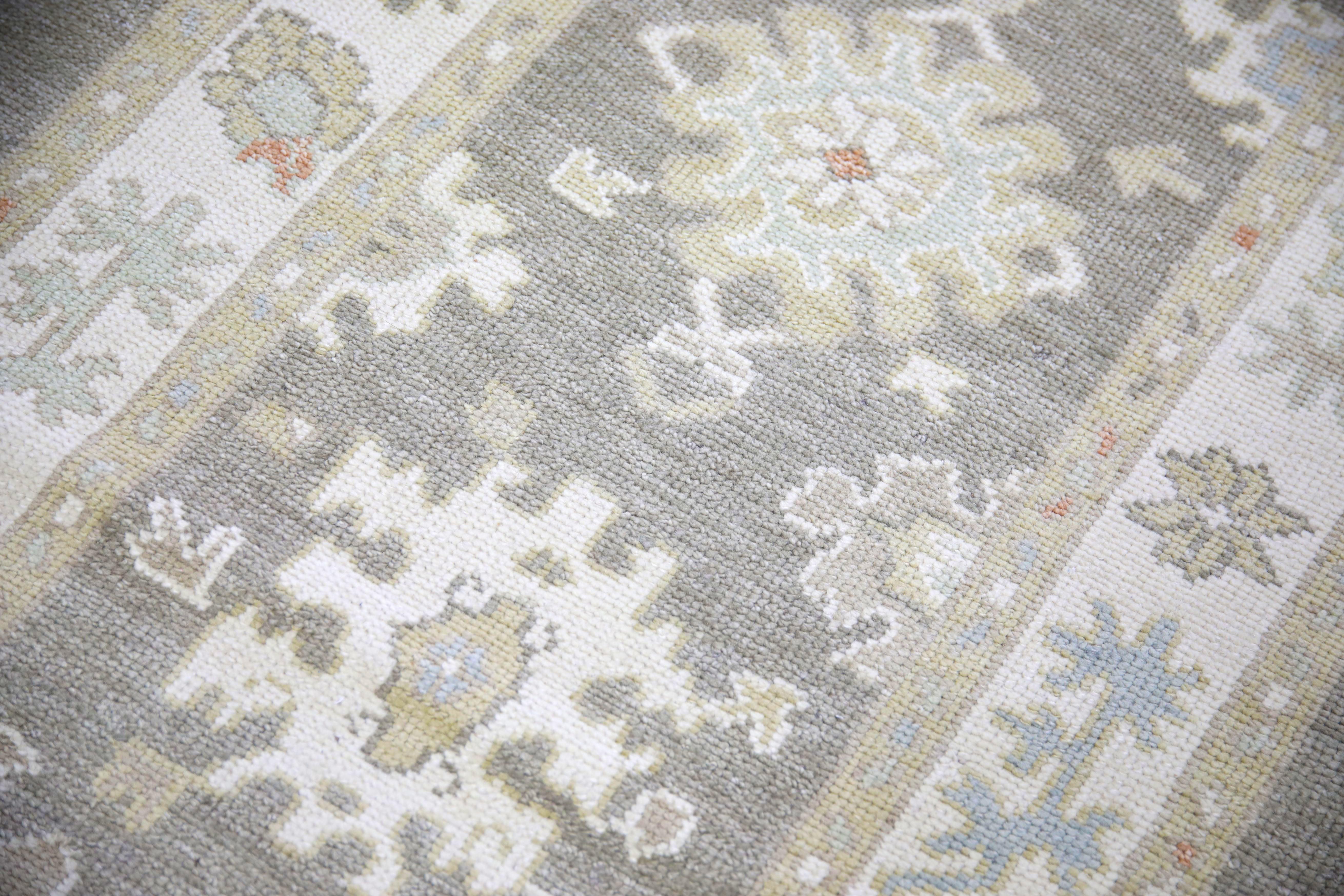 Oushak Rug Oriental Hand Knotted Turkish Oushak 3'1