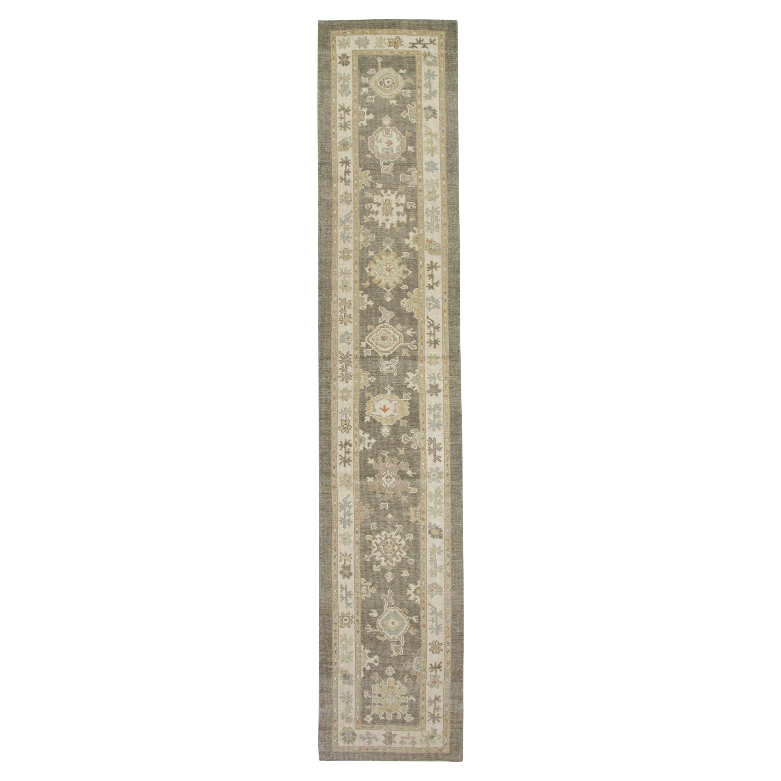 Oushak-Teppich Orientalischer handgeknüpfter türkischer Oushak 3'1" x 16' #6067, Oushak