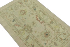 Oushak Rug Oriental Hand Knotted Turkish Oushak 3'1" x 4'10" #778