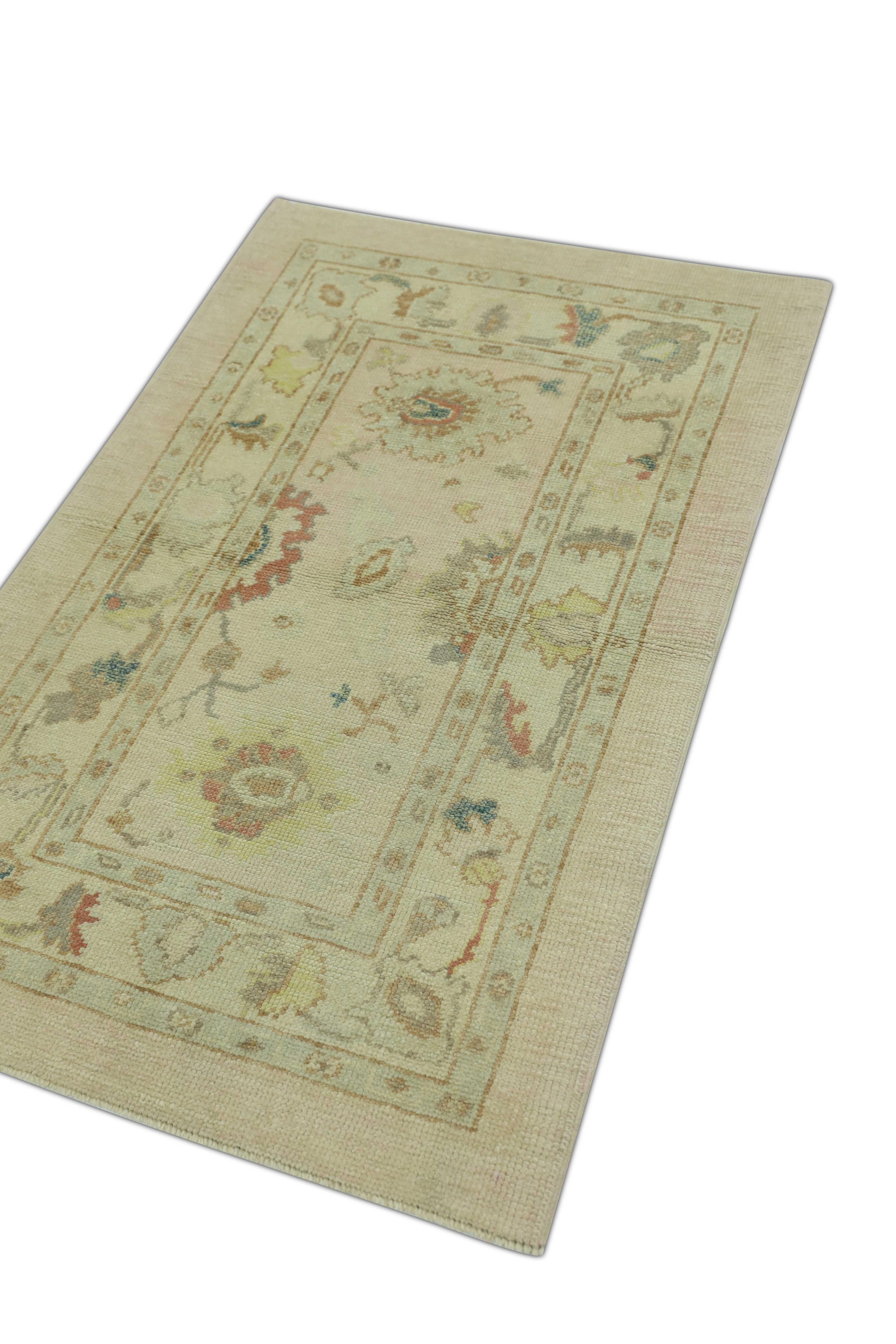 Oushak-Teppich Orientalischer handgeknüpfter türkischer Oushak 3'1
