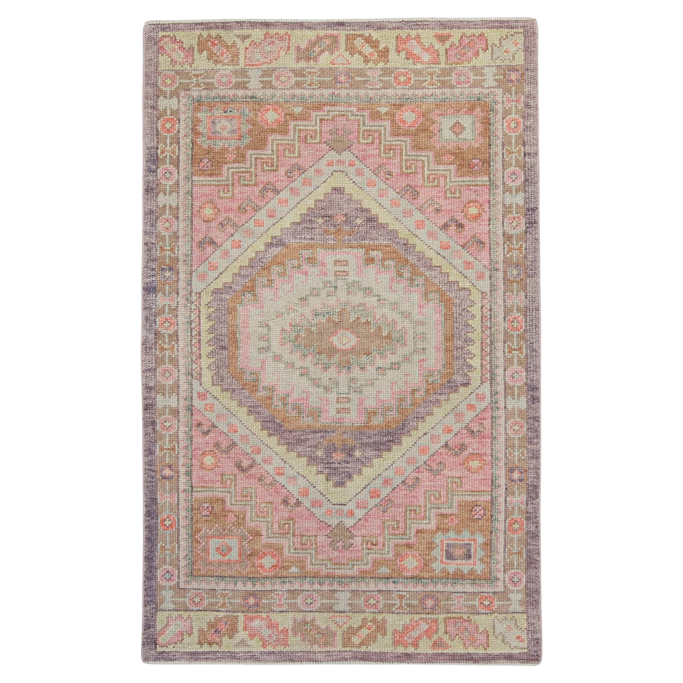 Oushak Rug Oriental Hand Knotted Turkish Oushak 3'1" x 4'11" #2291