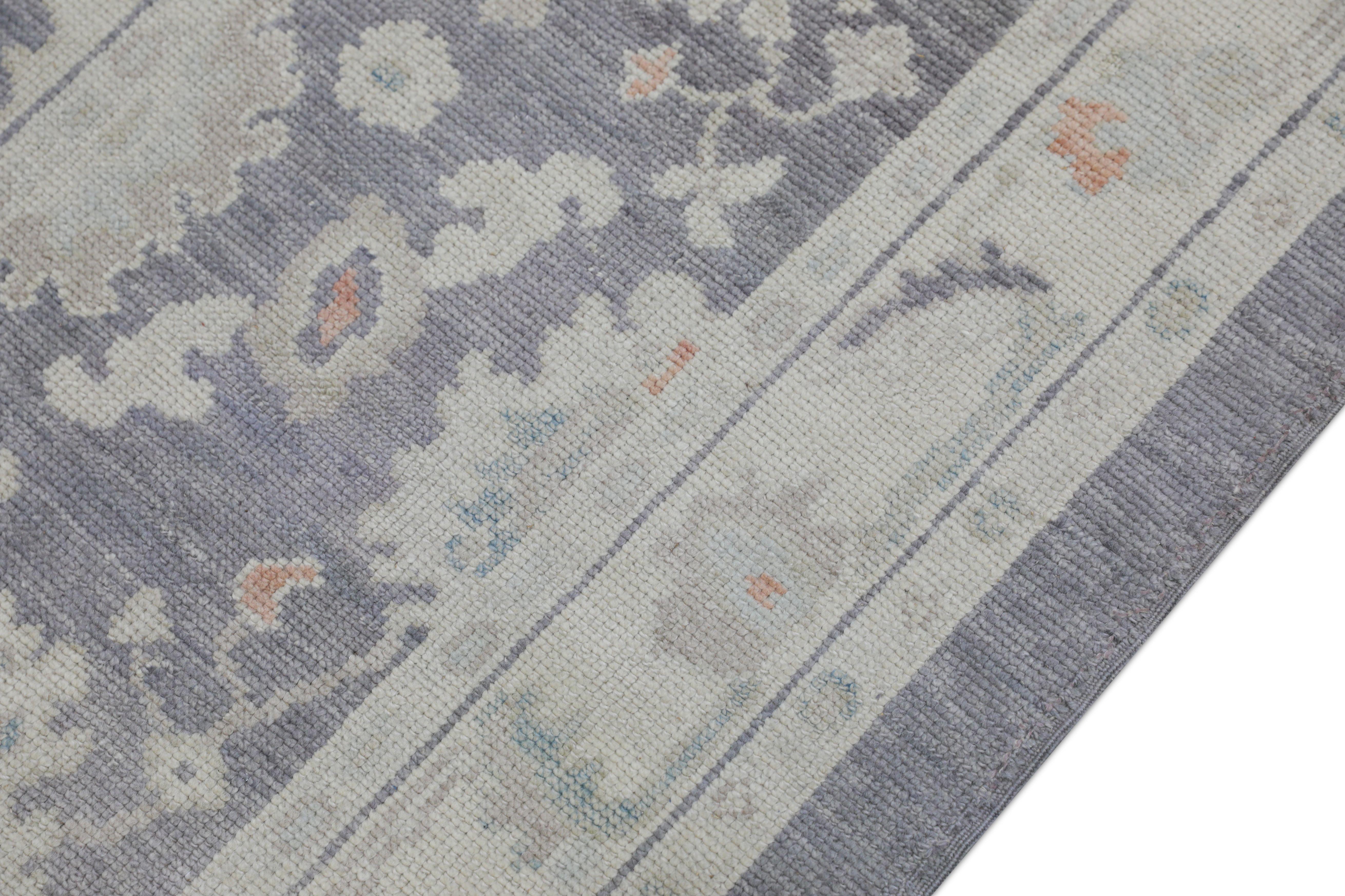 Tapis oriental noué à la main turc Oushak 3'1