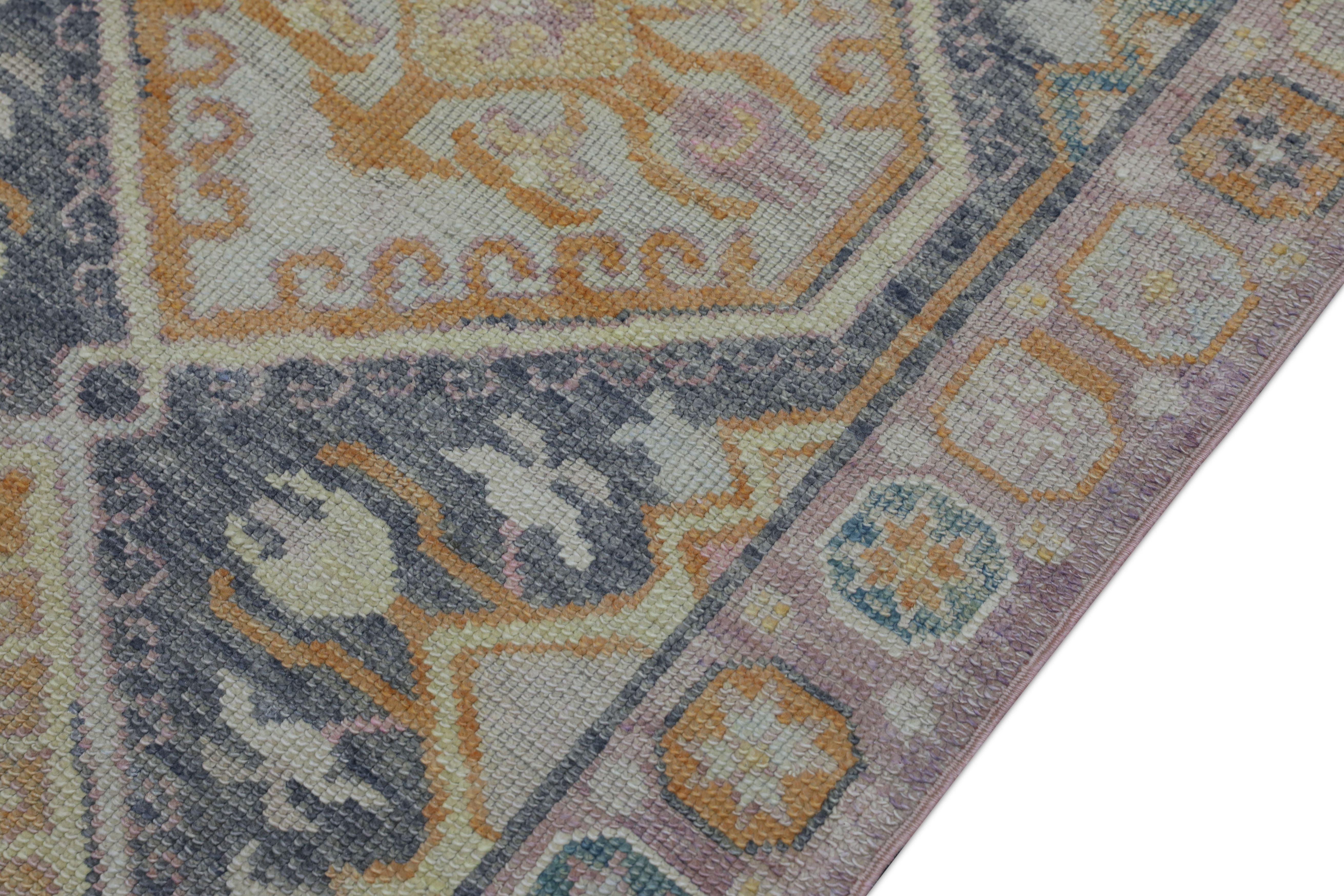 Oushak Rug Oriental Hand Knotted Turkish Oushak 3'1