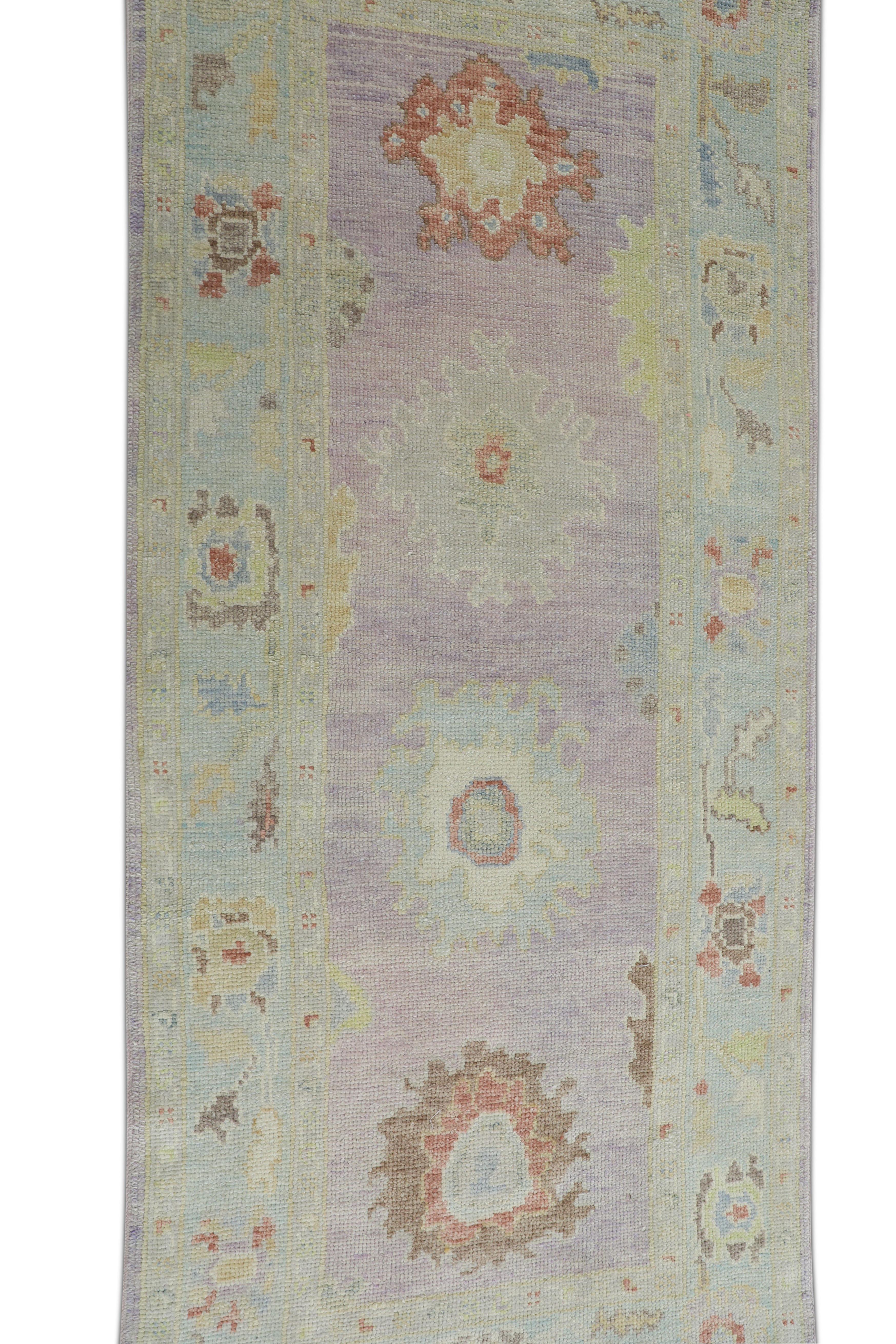 Tapis oriental noué à la main turc Oushak 3'1