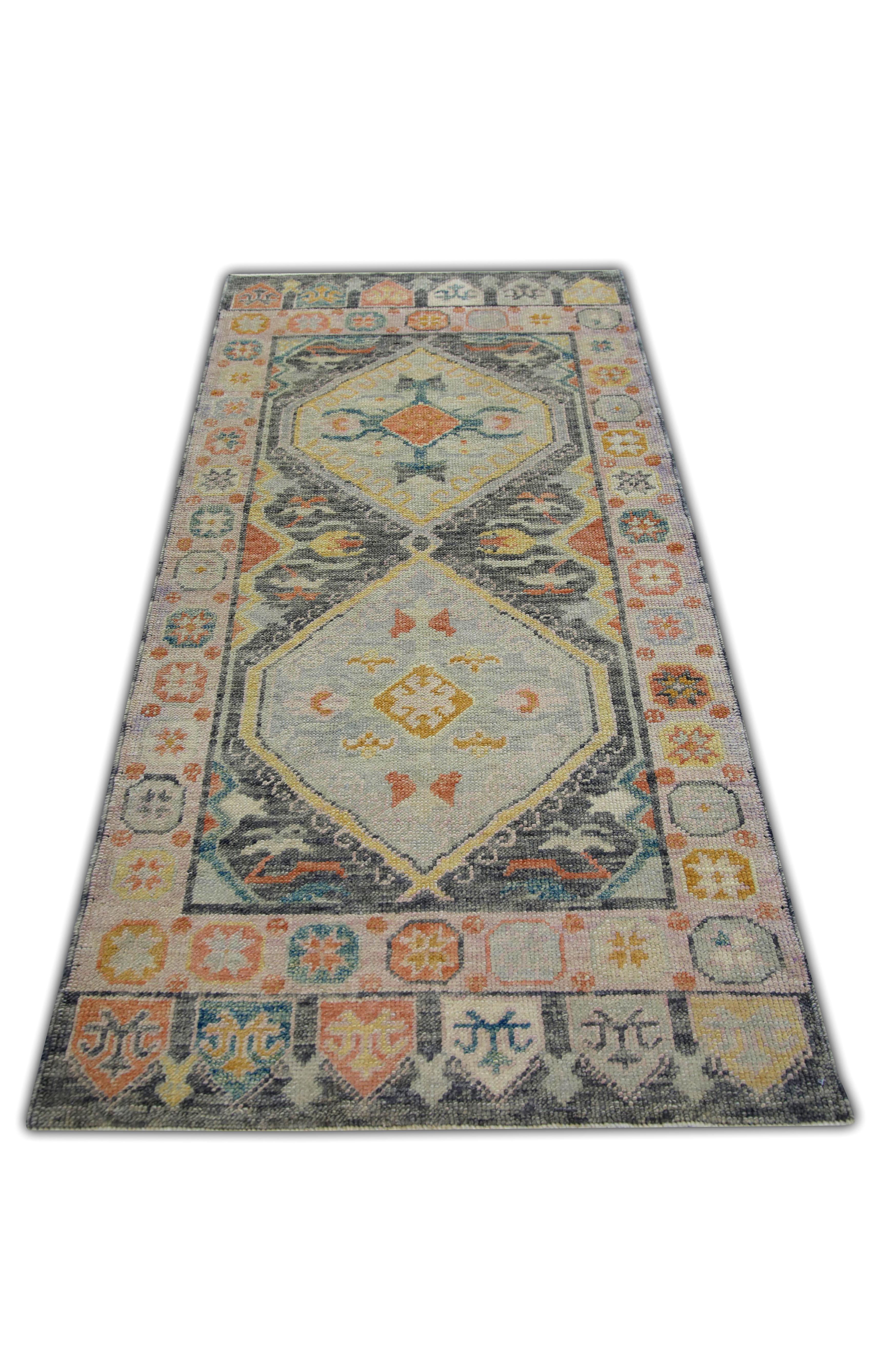 Oushak-Teppich Orientalischer handgeknüpfter türkischer Oushak 3'1