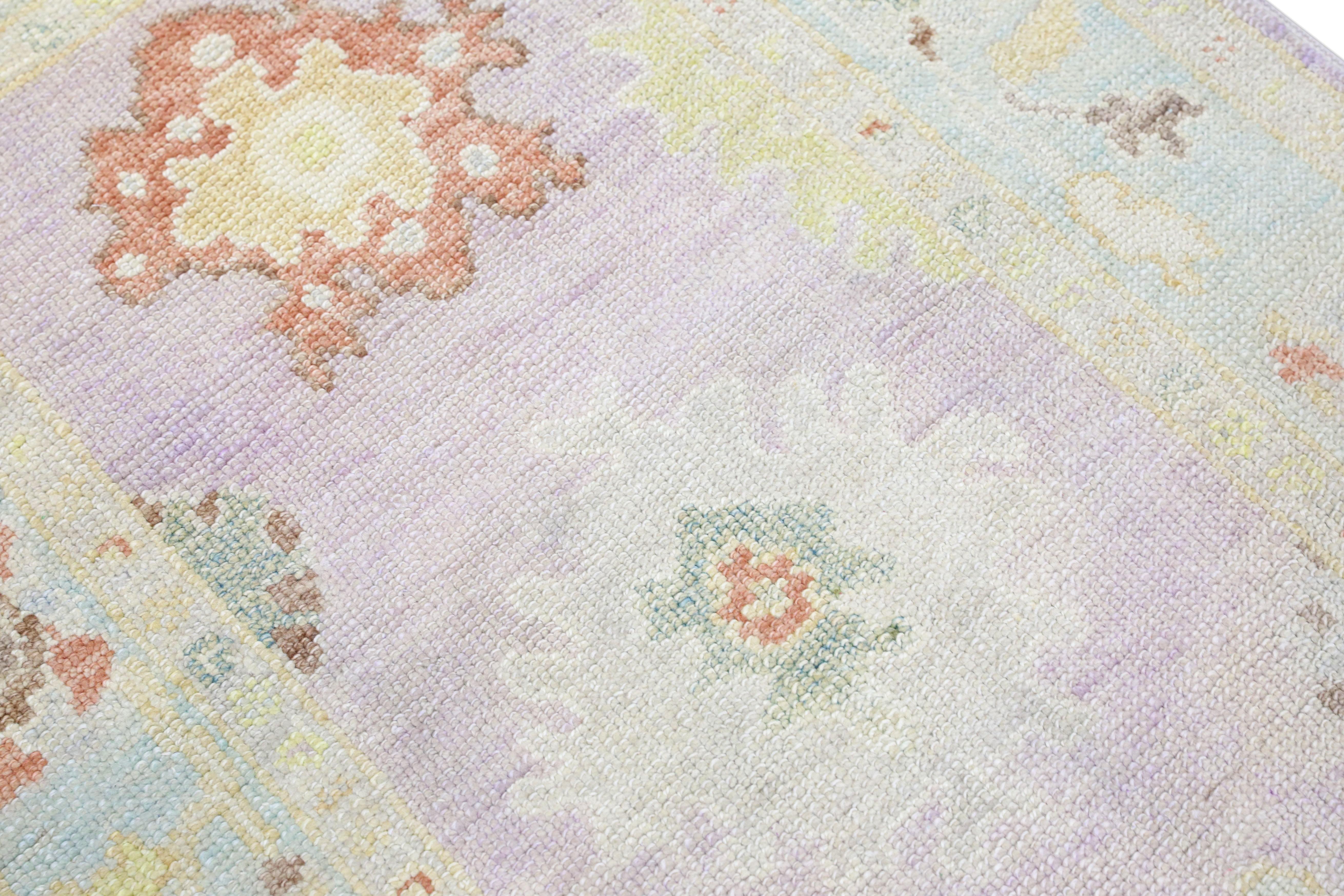 Oushak Rug Oriental Hand Knotted Turkish Oushak 3'1