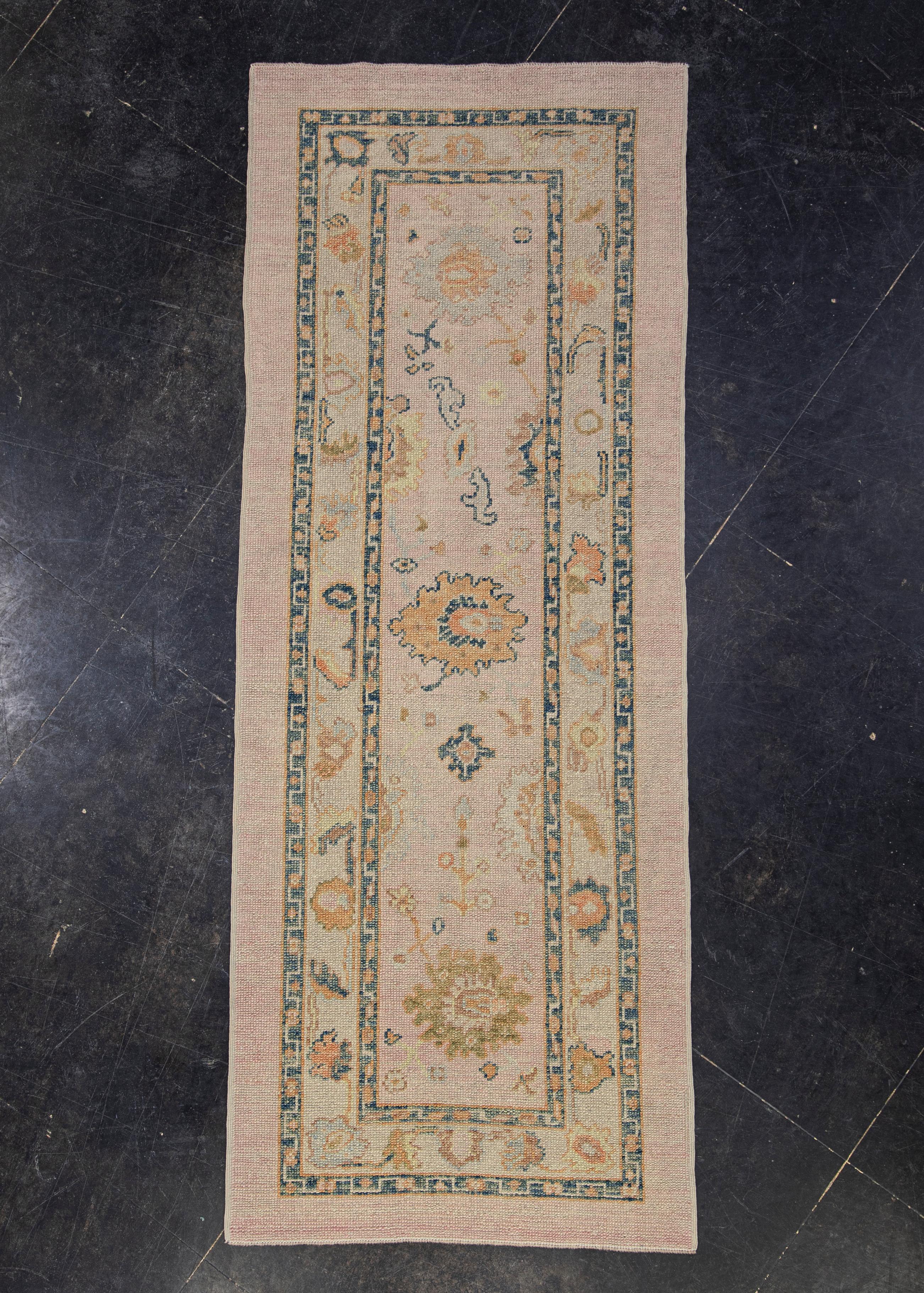 Oushak-Teppich Orientalischer handgeknüpfter türkischer Oushak 3'1