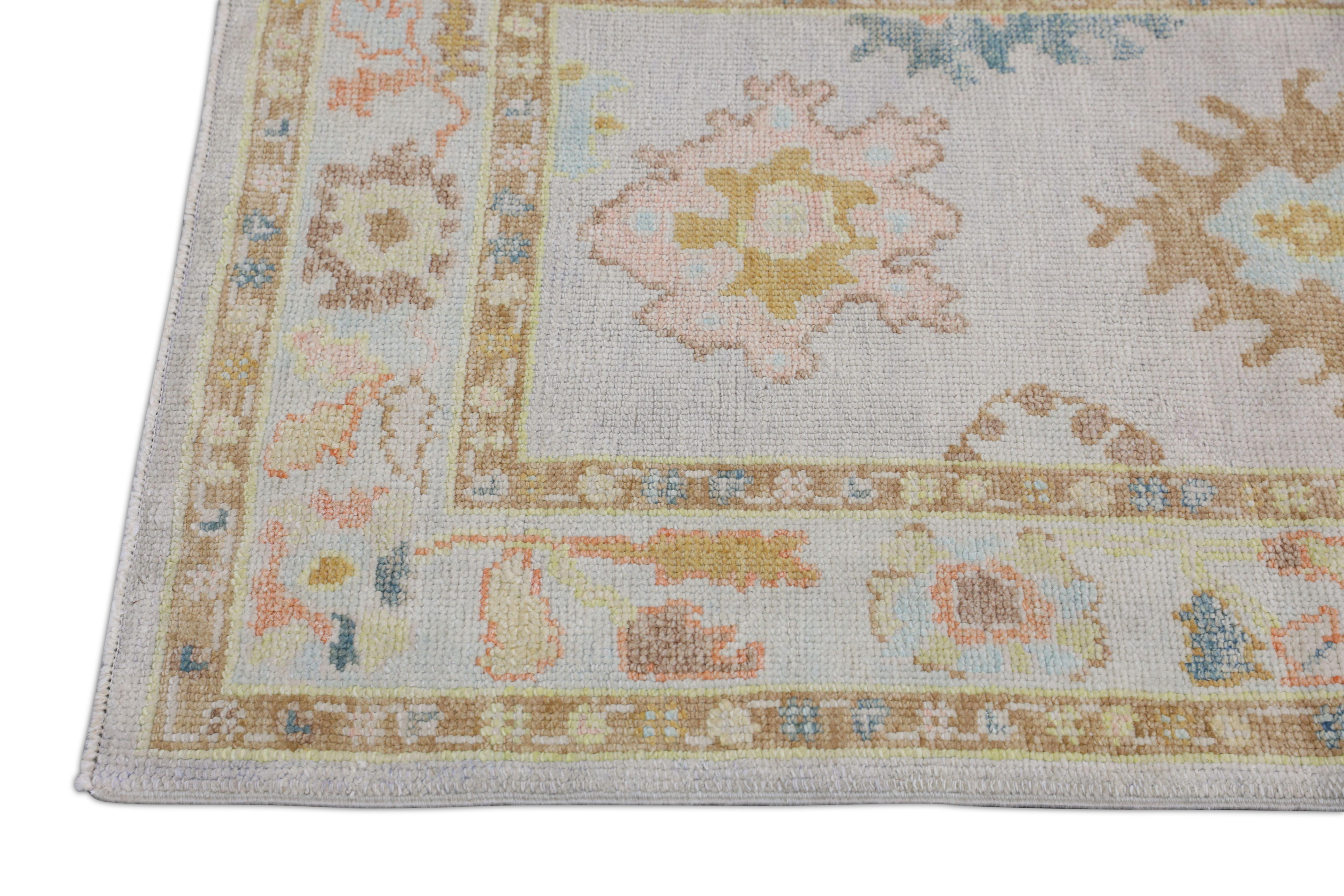 Oushak-Teppich Orientalischer handgeknüpfter türkischer Oushak 3'1