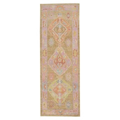 Oushak Rug Oriental Hand Knotted Turkish Oushak 3'1" x 8'4" #4120