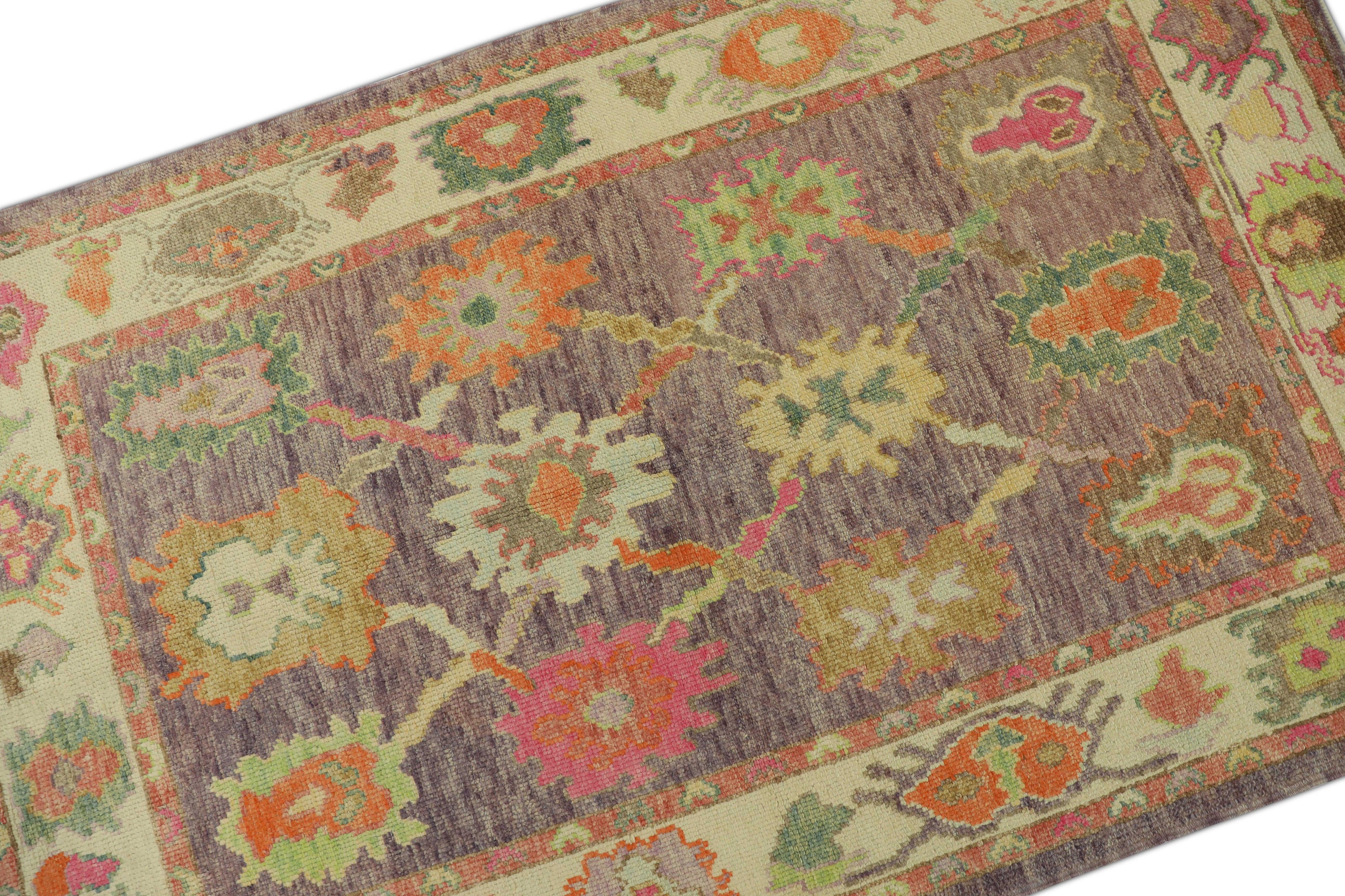 Oushak-Teppich Orientalischer handgeknüpfter türkischer Oushak 3'10