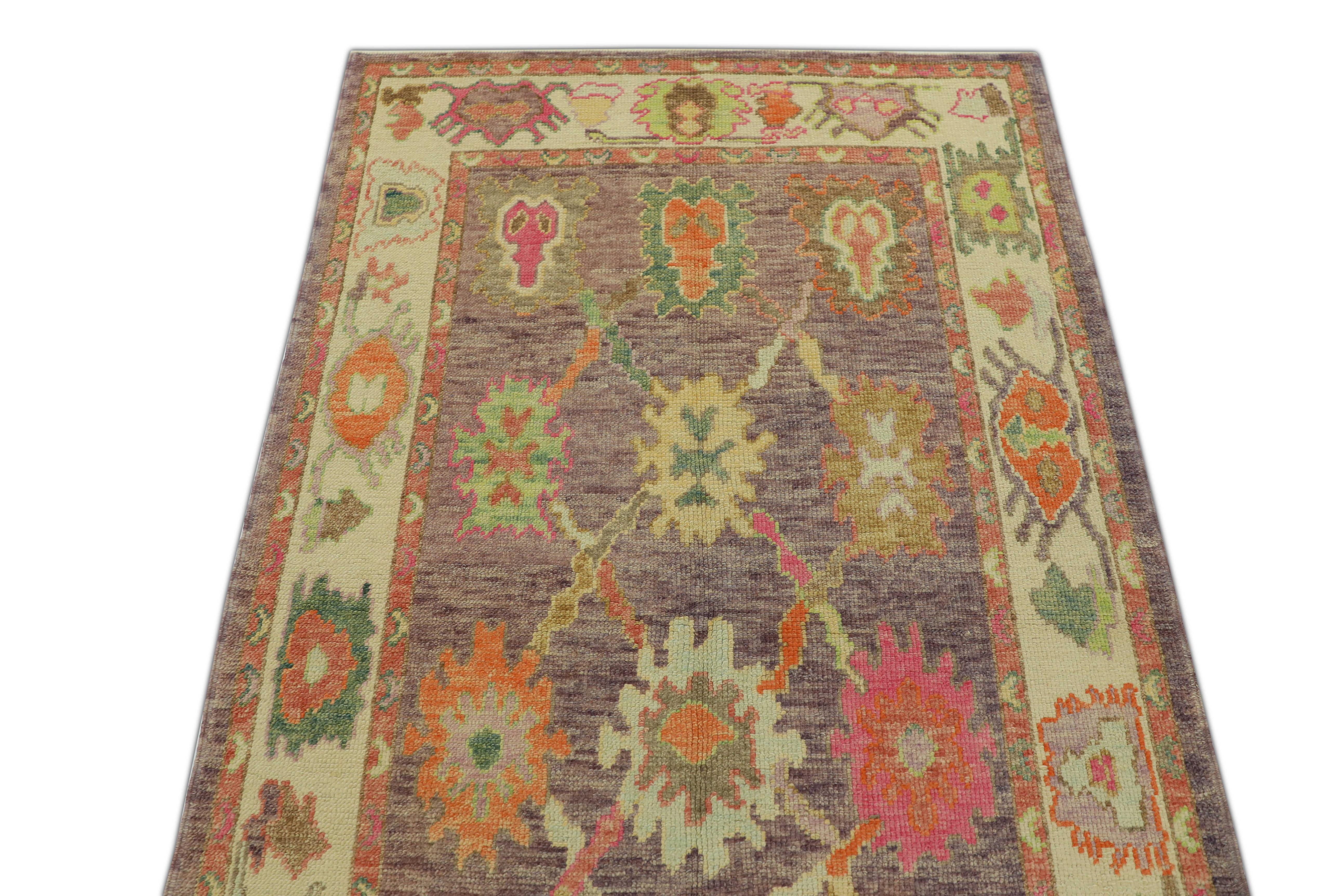 Oushak-Teppich Orientalischer handgeknüpfter türkischer Oushak 3'10