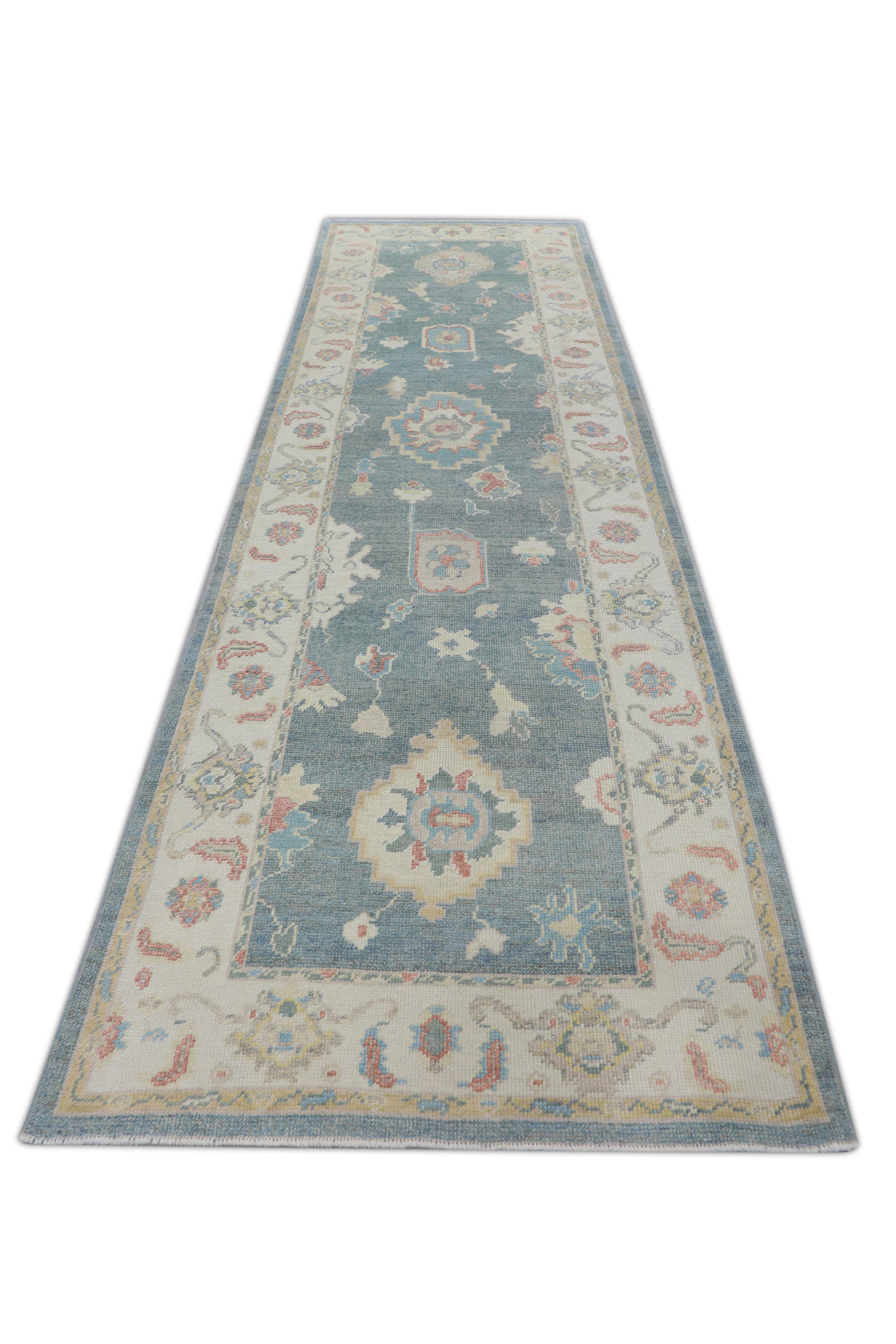 Oushak-Teppich Orientalischer handgeknüpfter türkischer Oushak 3'11