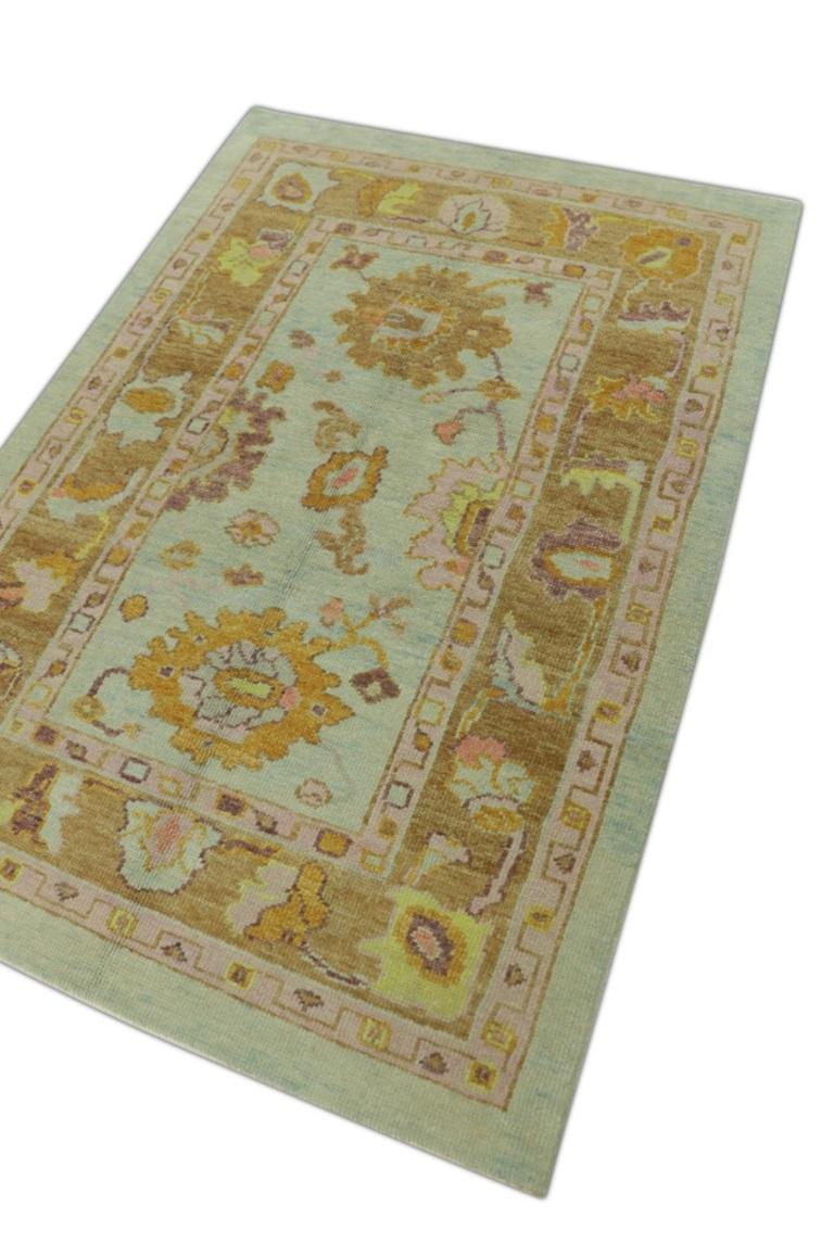 Oushak-Teppich Orientalischer handgeknüpfter türkischer Oushak 3'11