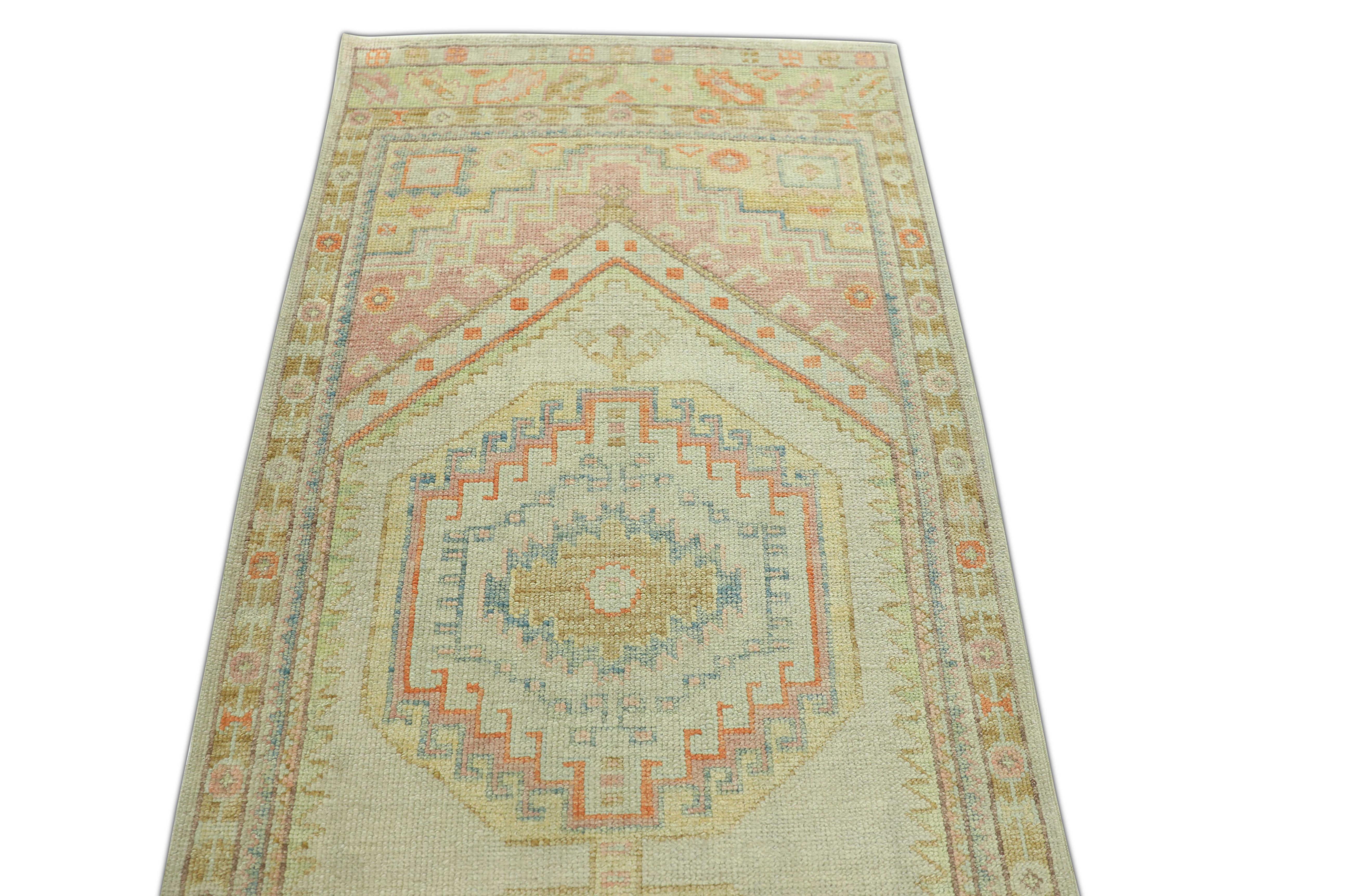Oushak-Teppich Orientalischer handgeknüpfter türkischer Oushak 3'2
