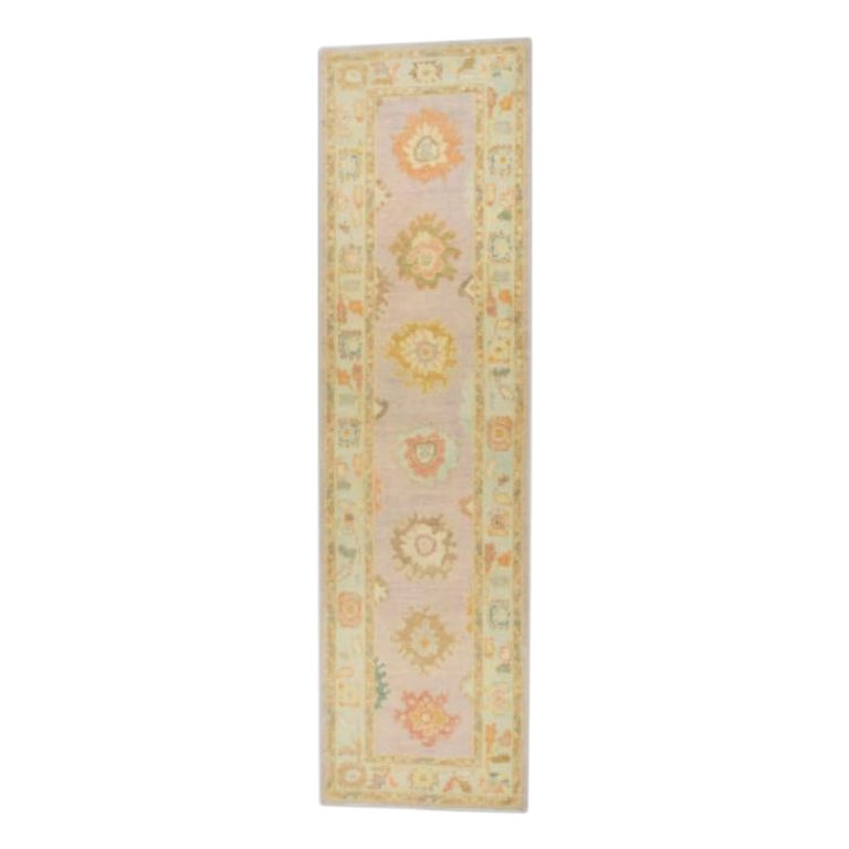 Oushak-Teppich Orientalischer handgeknüpfter türkischer Oushak 3'2" x 11'8" #931 im Angebot