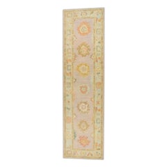 Oushak-Teppich Orientalischer handgeknüpfter türkischer Oushak 3'2" x 11'8" #931
