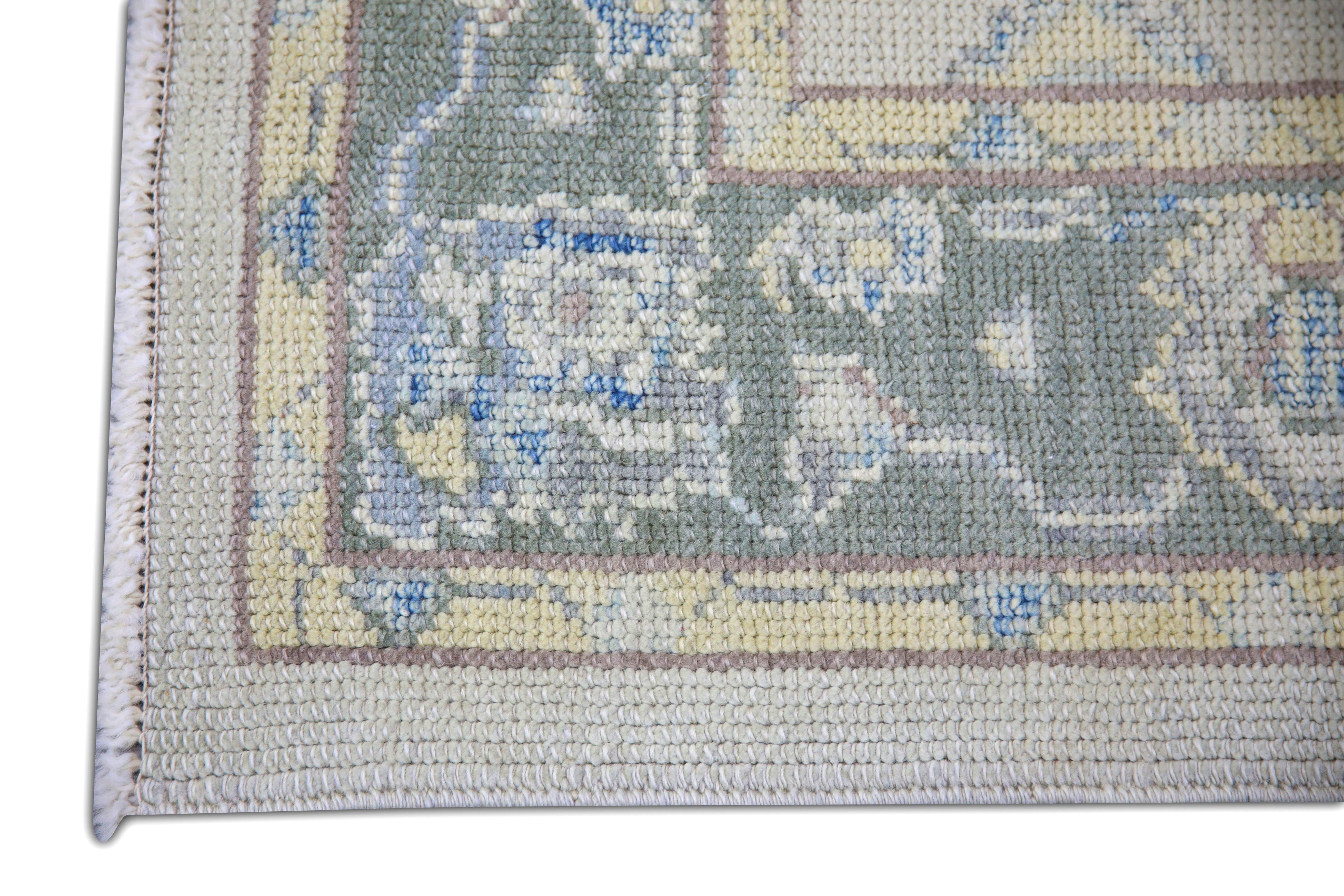 Oushak-Teppich Orientalischer handgeknüpfter türkischer Oushak 3'2' x 12'4