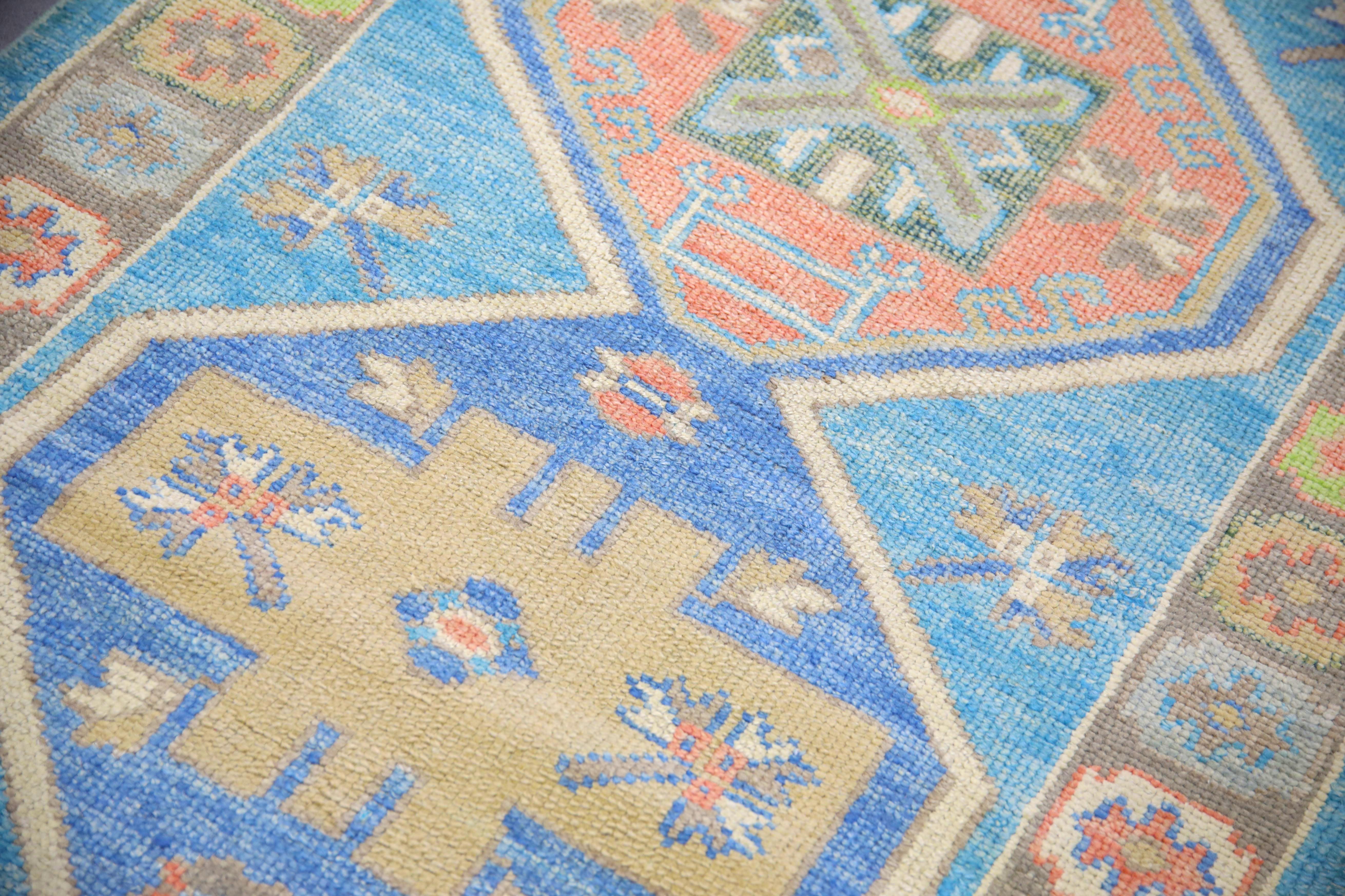 Oushak Rug Oriental Hand Knotted Turkish Oushak 3'2