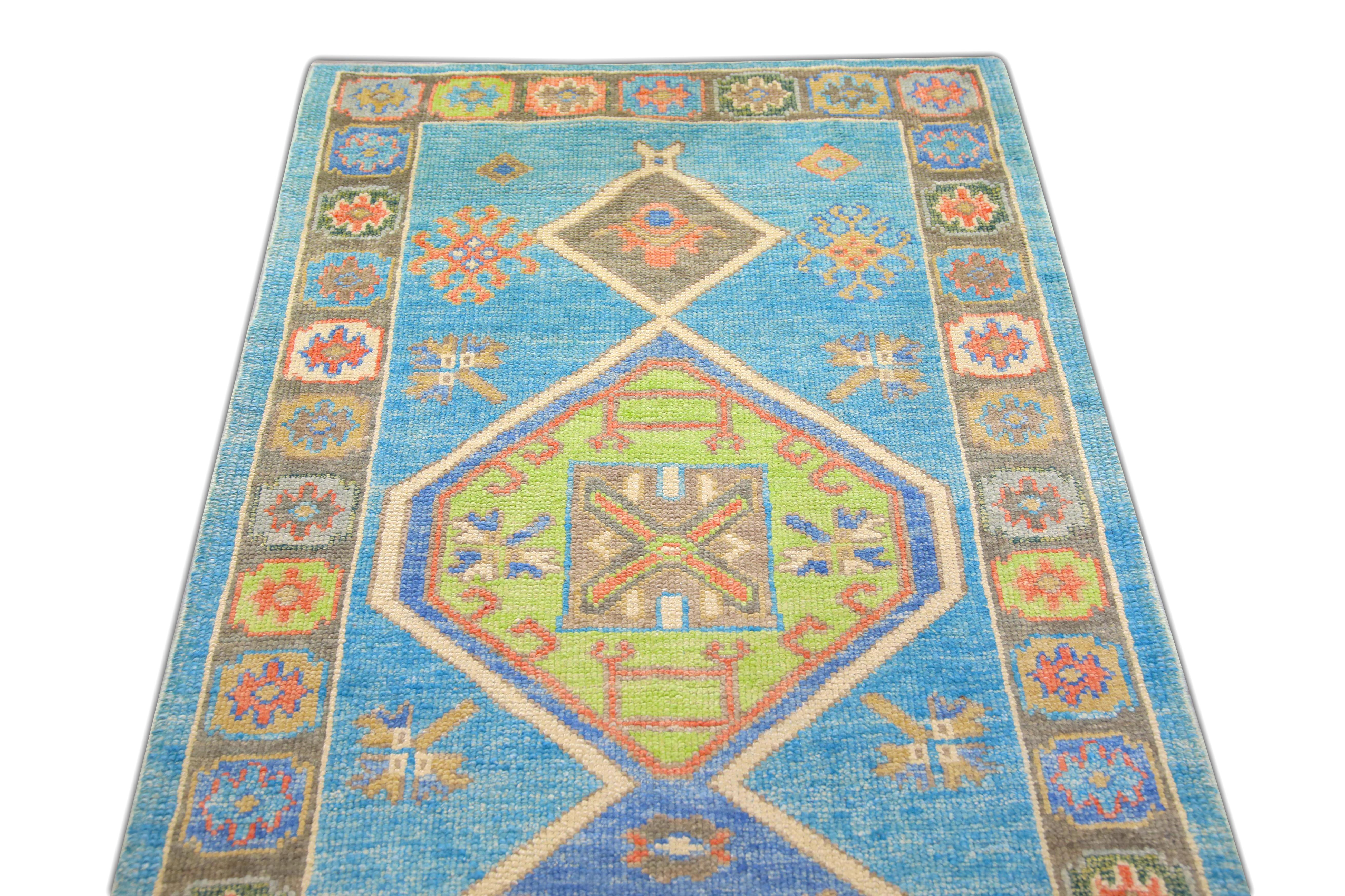 Oushak-Teppich Orientalischer handgeknüpfter türkischer Oushak 3'2