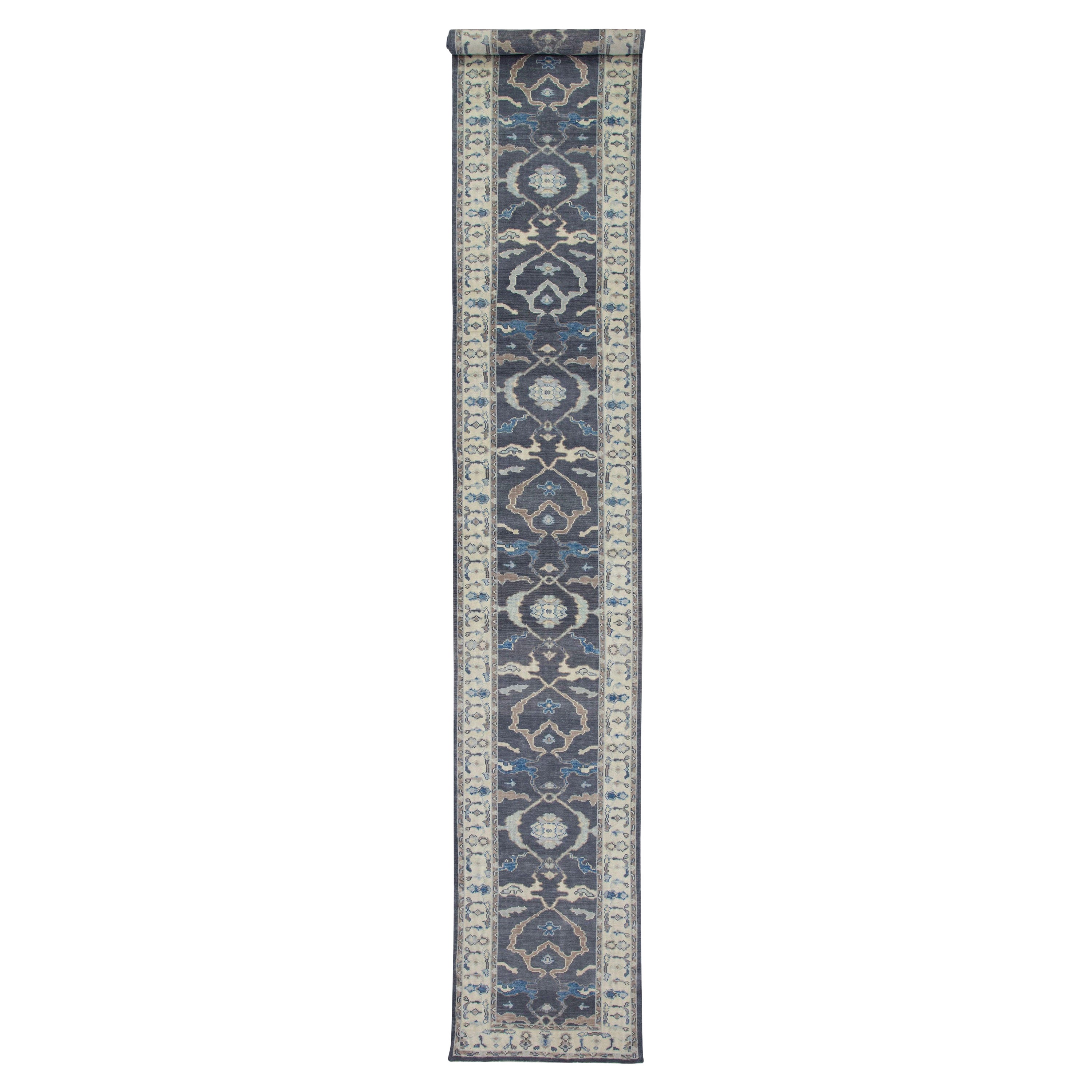 Oushak-Teppich Orientalischer handgeknüpfter türkischer Oushak 3'2" x 21'5" #5592