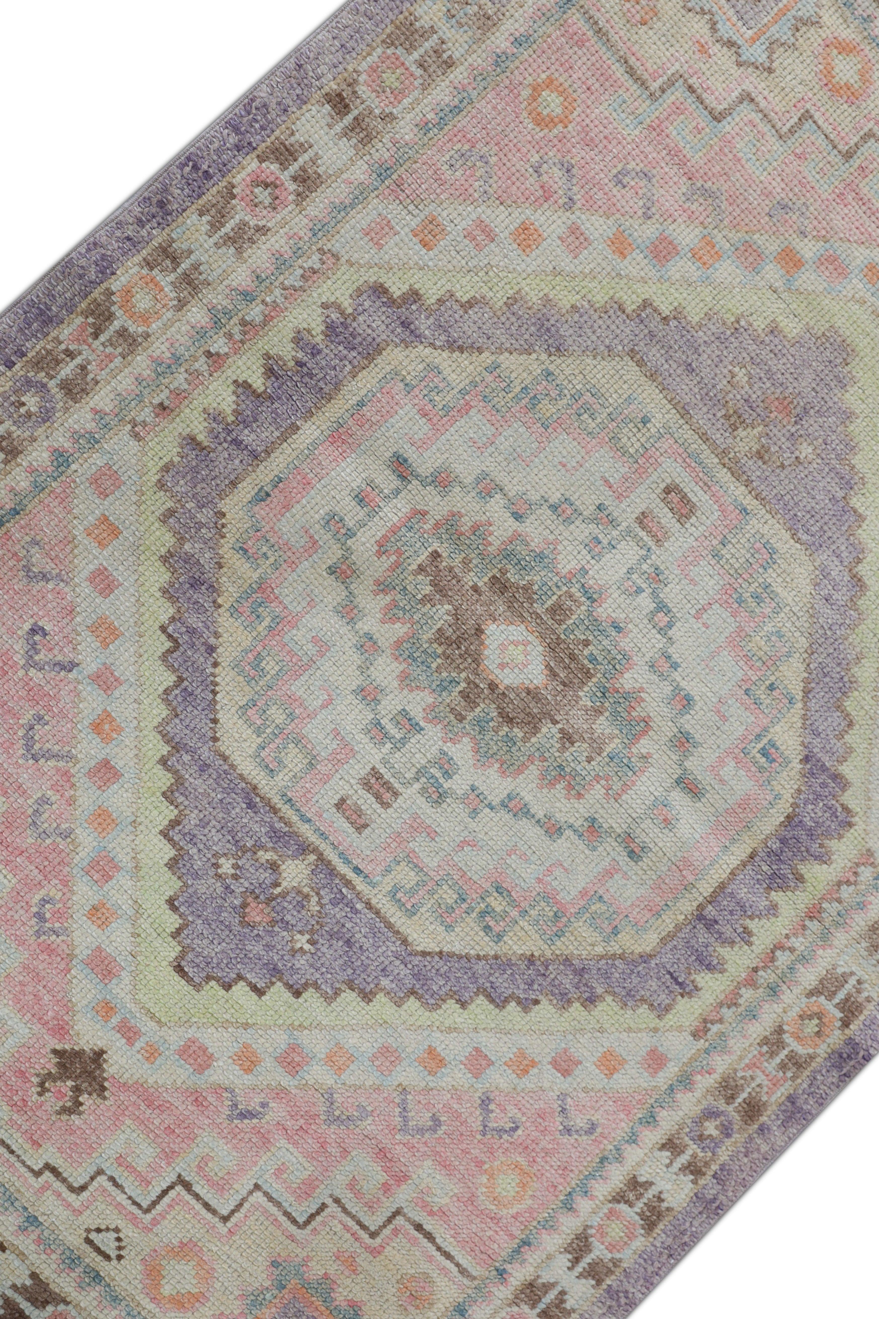 Oushak Rug Oriental Hand Knotted Turkish Oushak 3'2