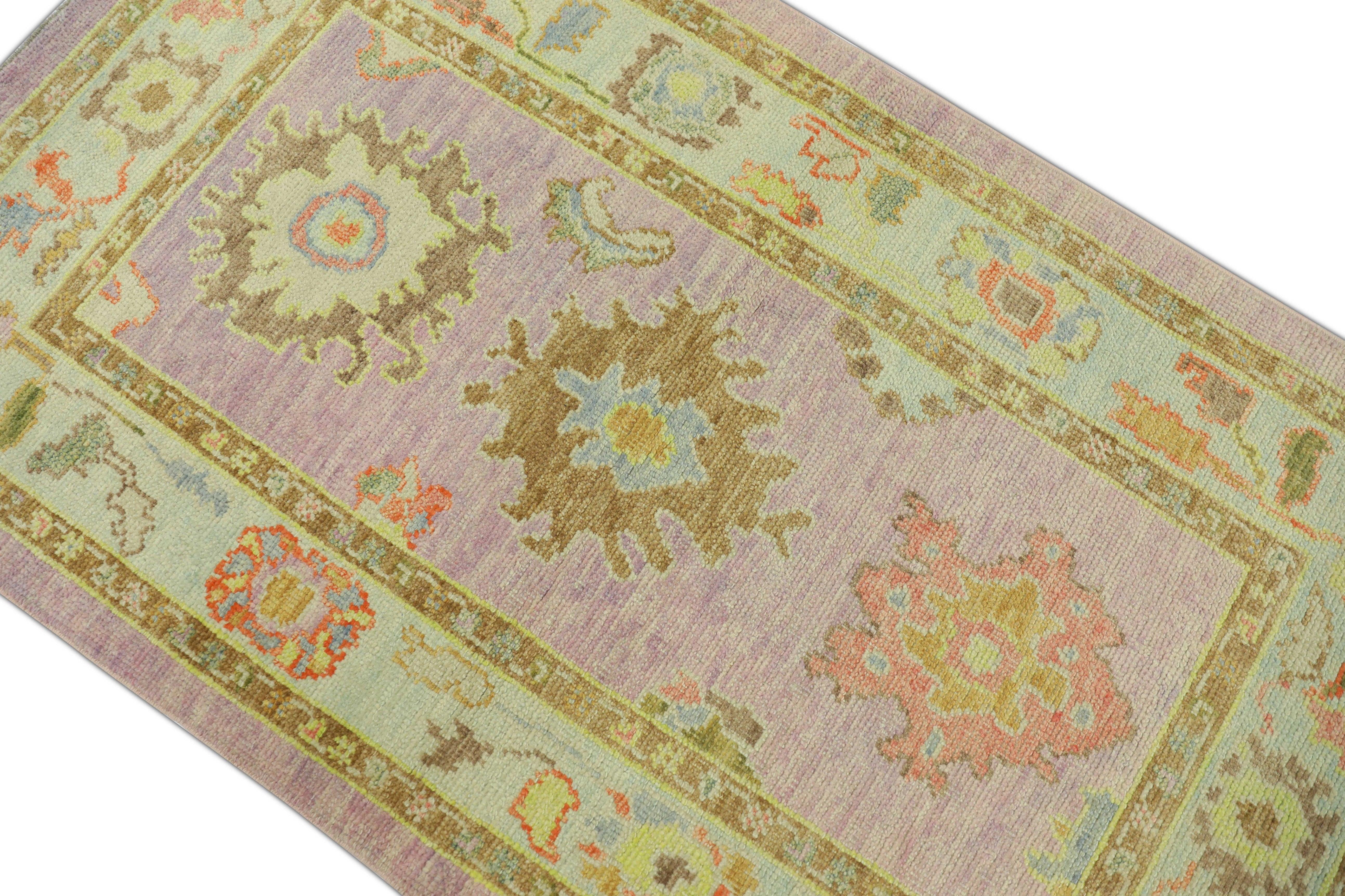 Oushak Rug Oriental Hand Knotted Turkish Oushak 3'2