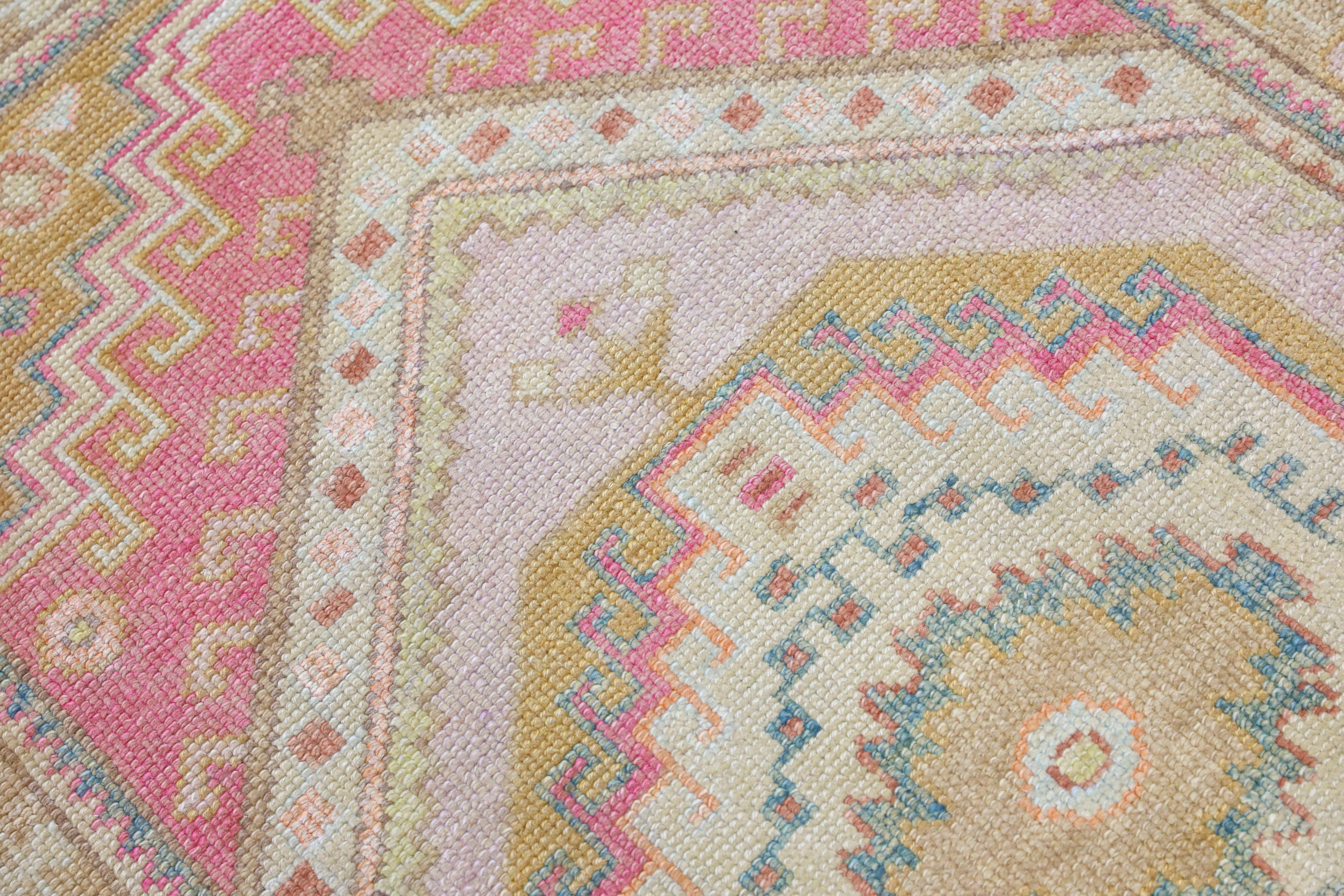 Oushak Rugs Oriental Hand Knots Rugs Turkish Oushak 3'2