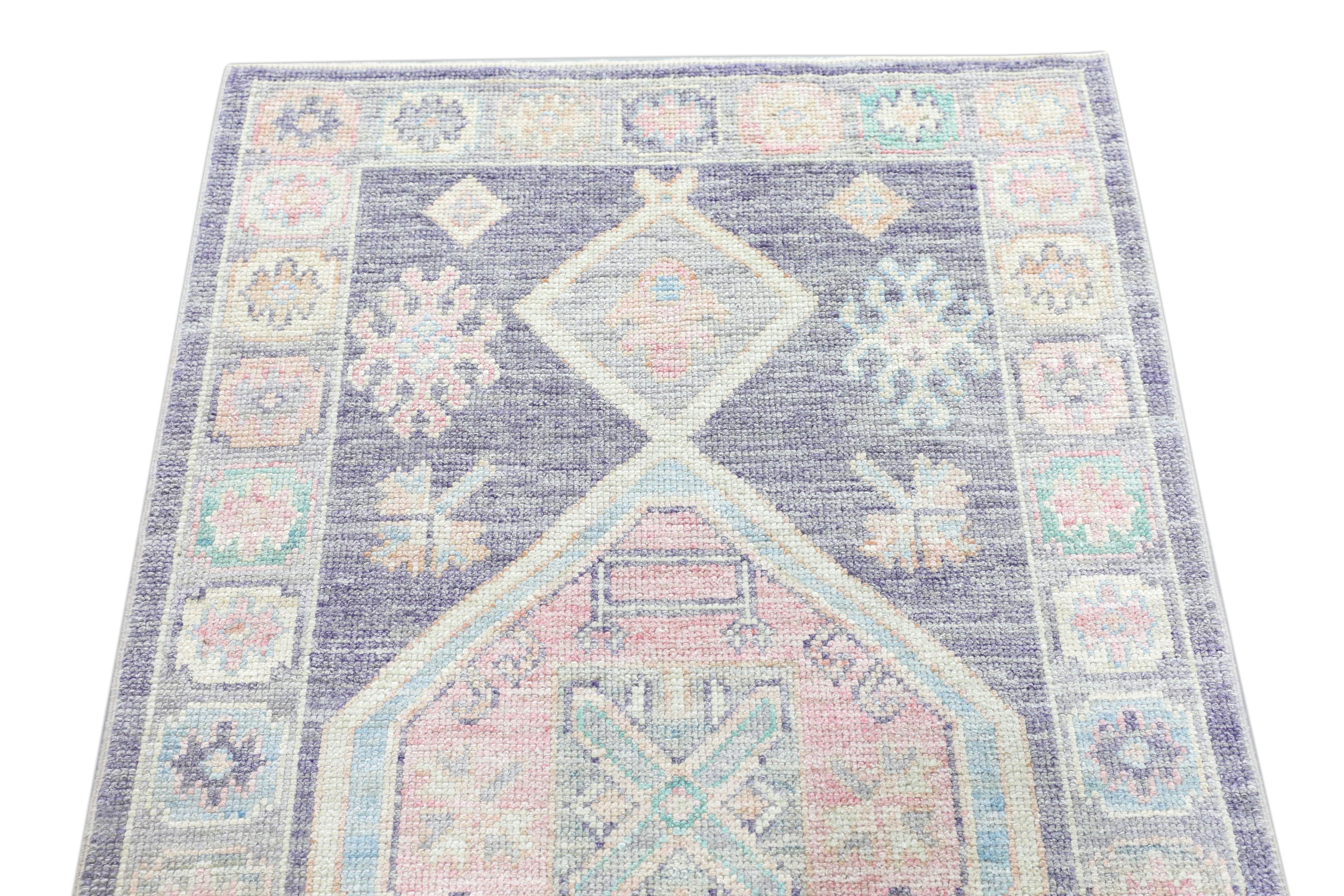 Oushak-Teppich Orientalischer handgeknüpfter türkischer Oushak 3'3