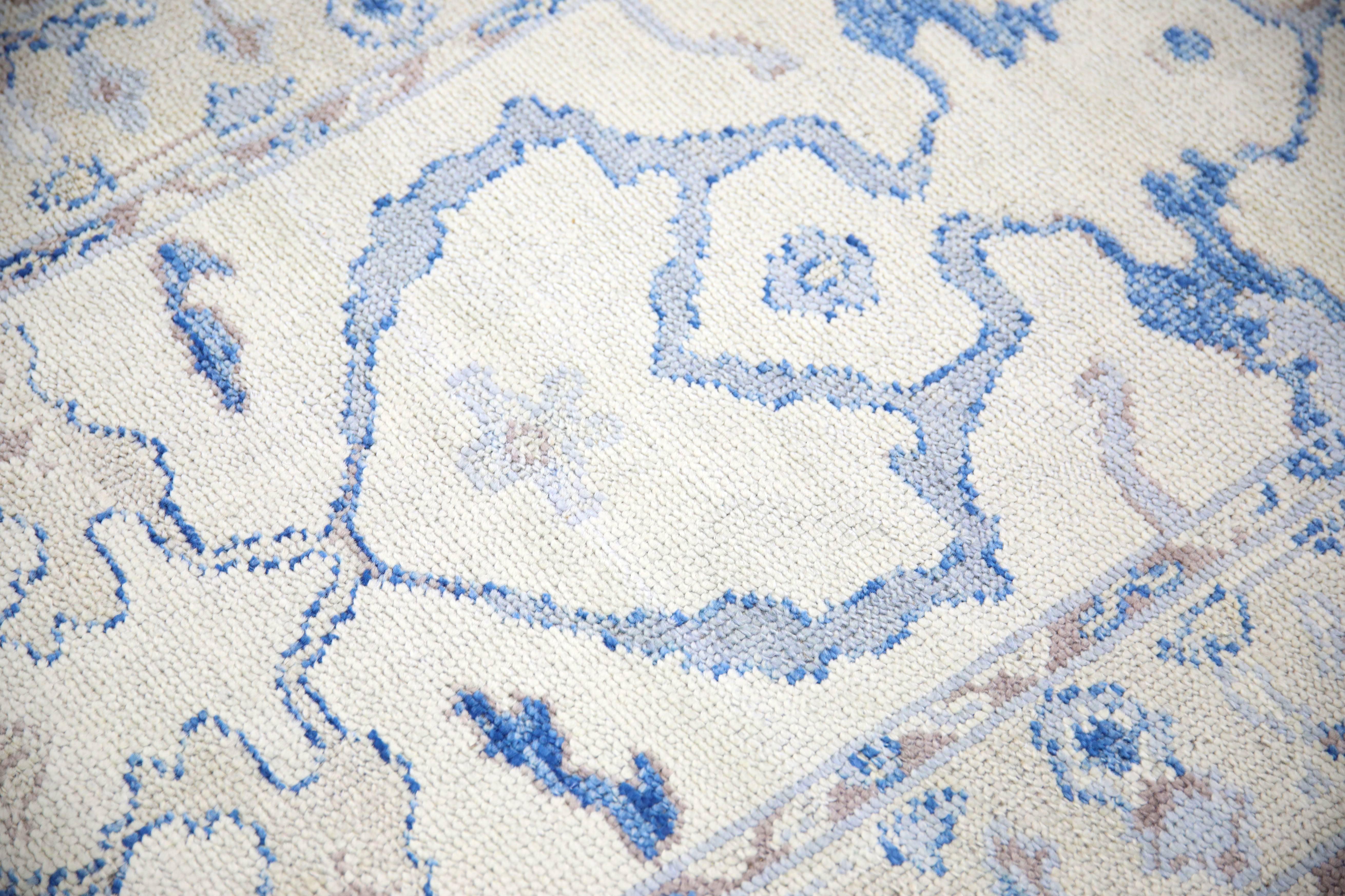 Oushak Rug Oriental Hand Knotted Turkish Oushak 3'3