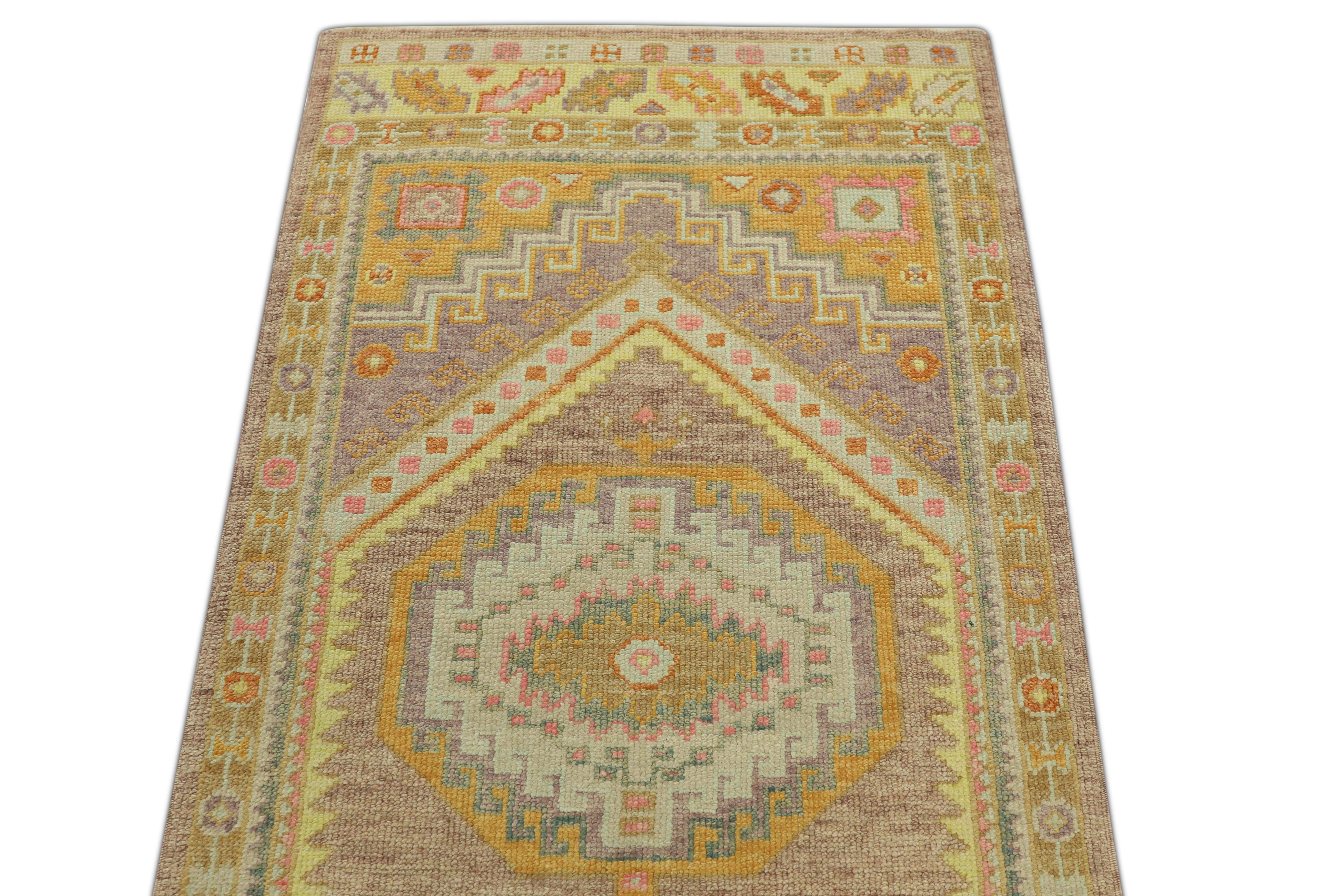 Oushak-Teppich Orientalischer handgeknüpfter türkischer Oushak 3'3