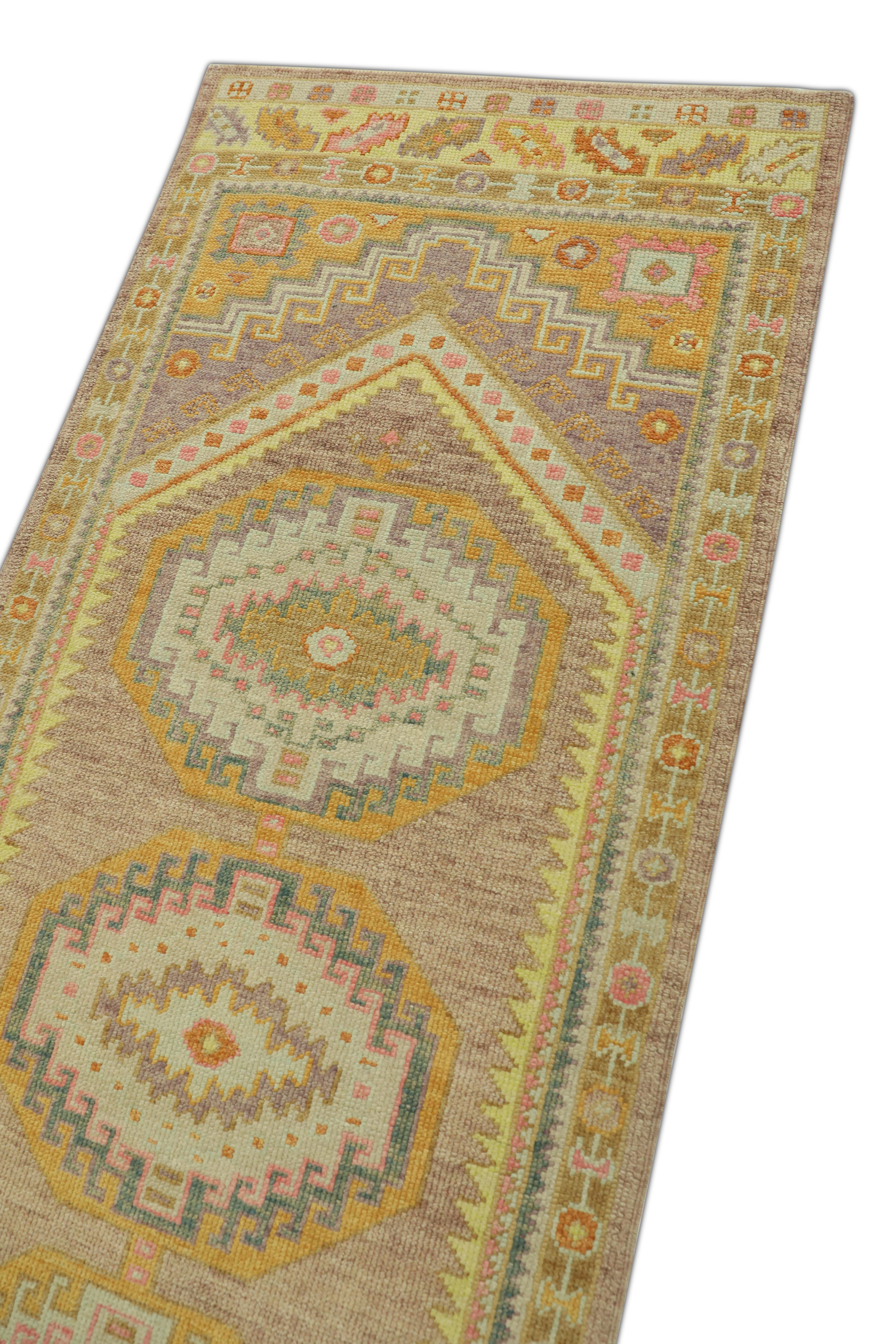 Oushak-Teppich Orientalischer handgeknüpfter türkischer Oushak 3'3