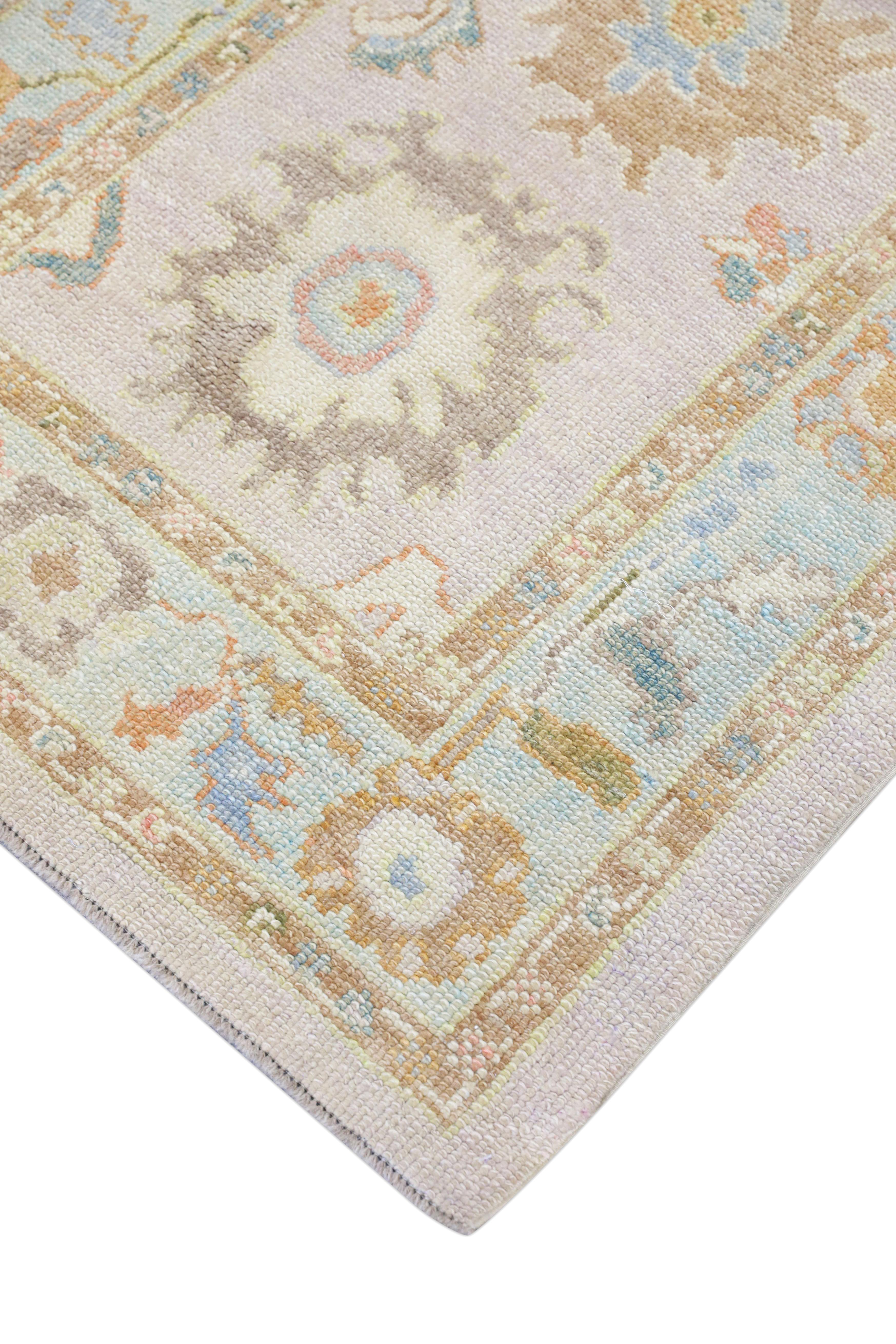 Oushak-Teppich Orientalischer handgeknüpfter türkischer Oushak 3'4
