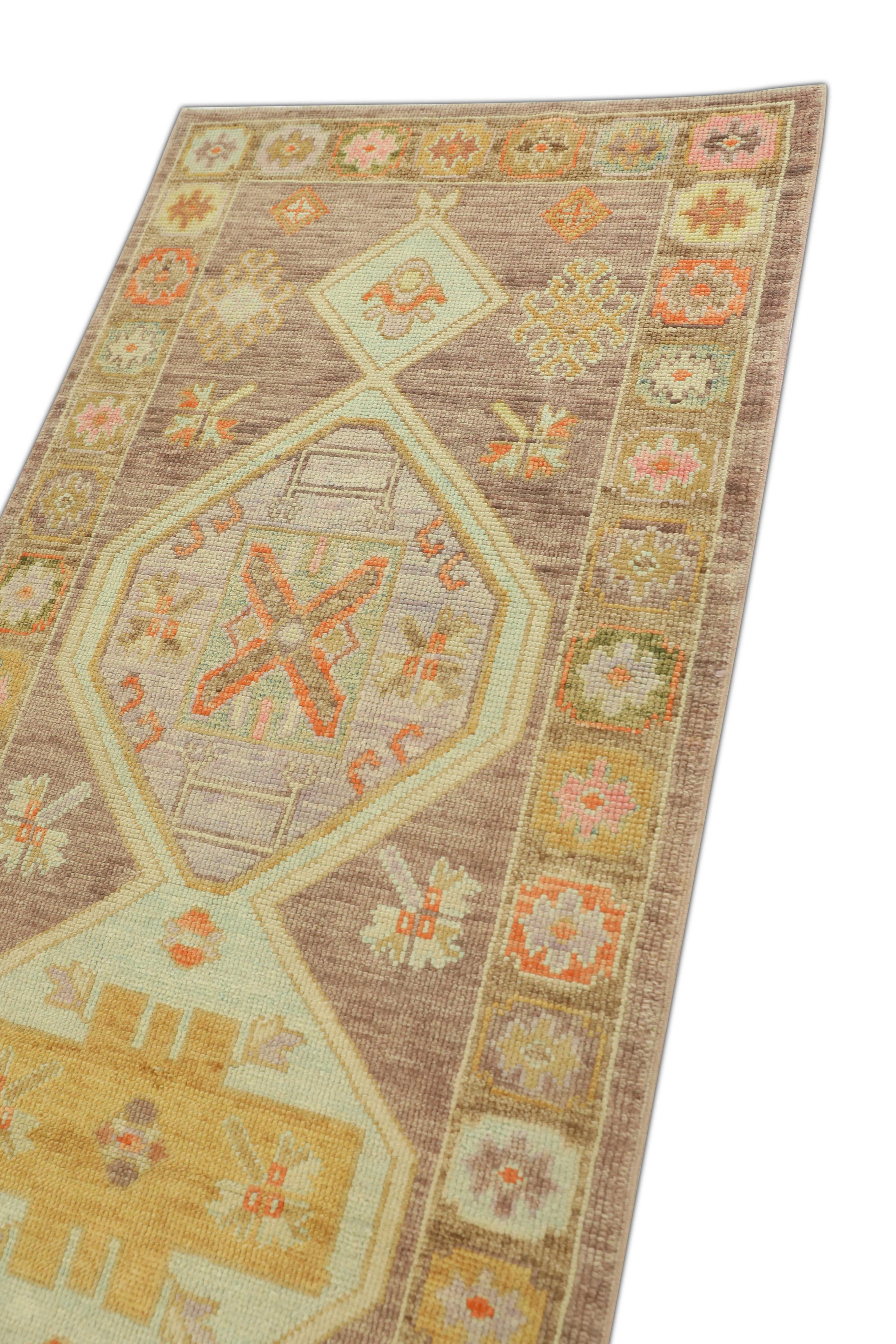 Oushak-Teppich Orientalischer handgeknüpfter türkischer Oushak 3'5