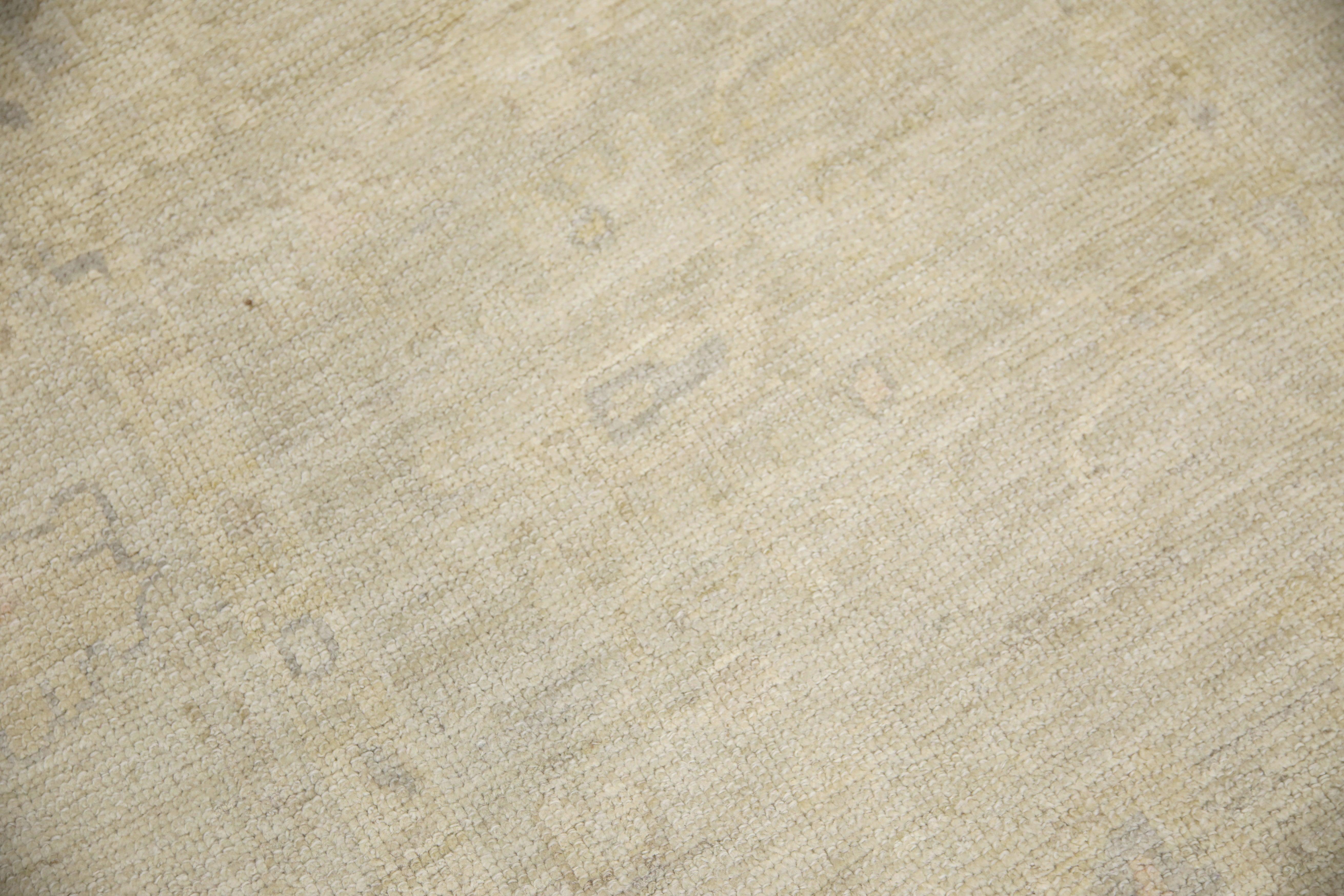 Tapis oriental noué à la main turc Oushak 3'9