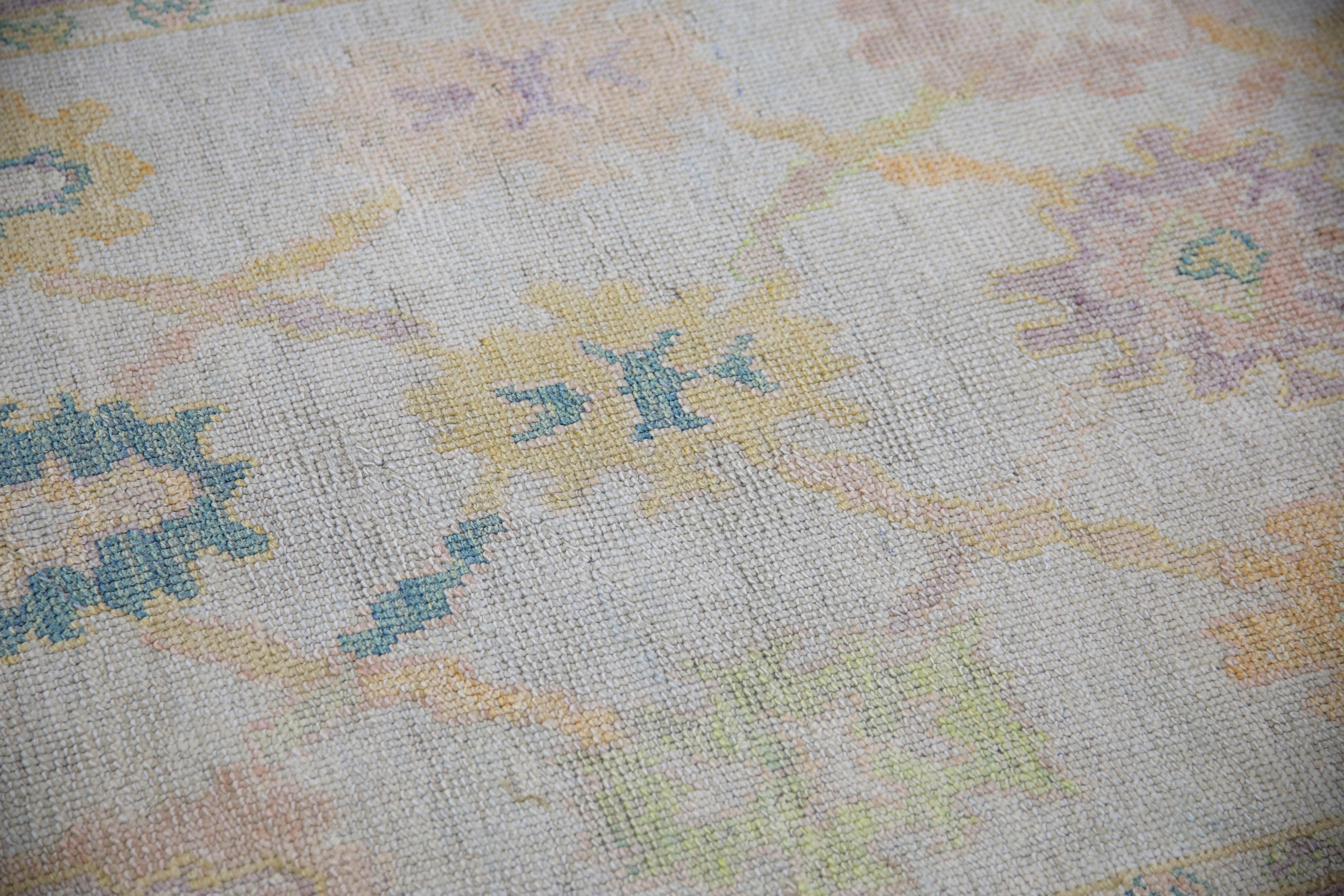 Oushak Rugs Oriental Hand Knots Rugs Turkish Oushak 3'9