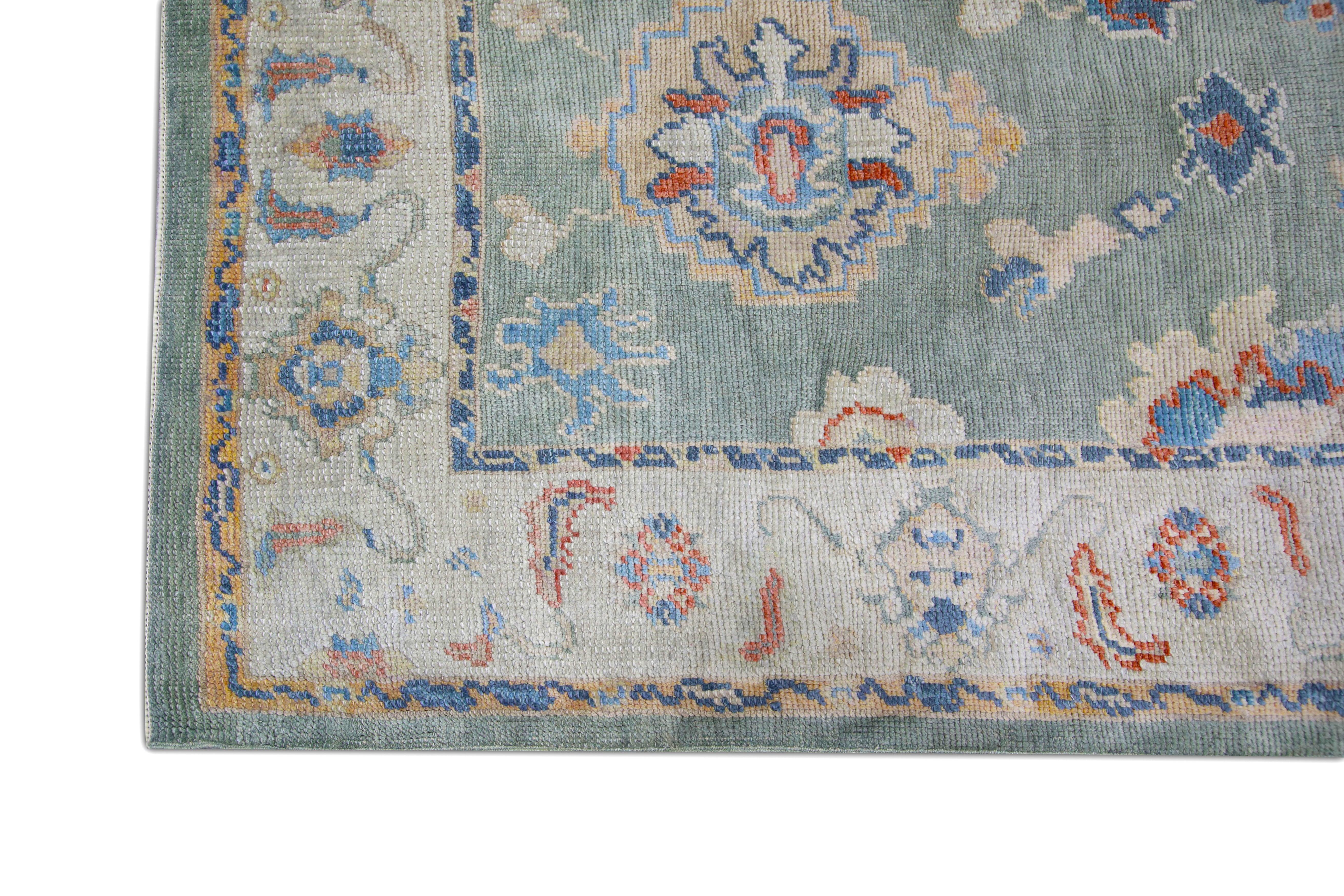 Oushak-Teppich Orientalischer handgeknüpfter türkischer Oushak 4' x 12'8