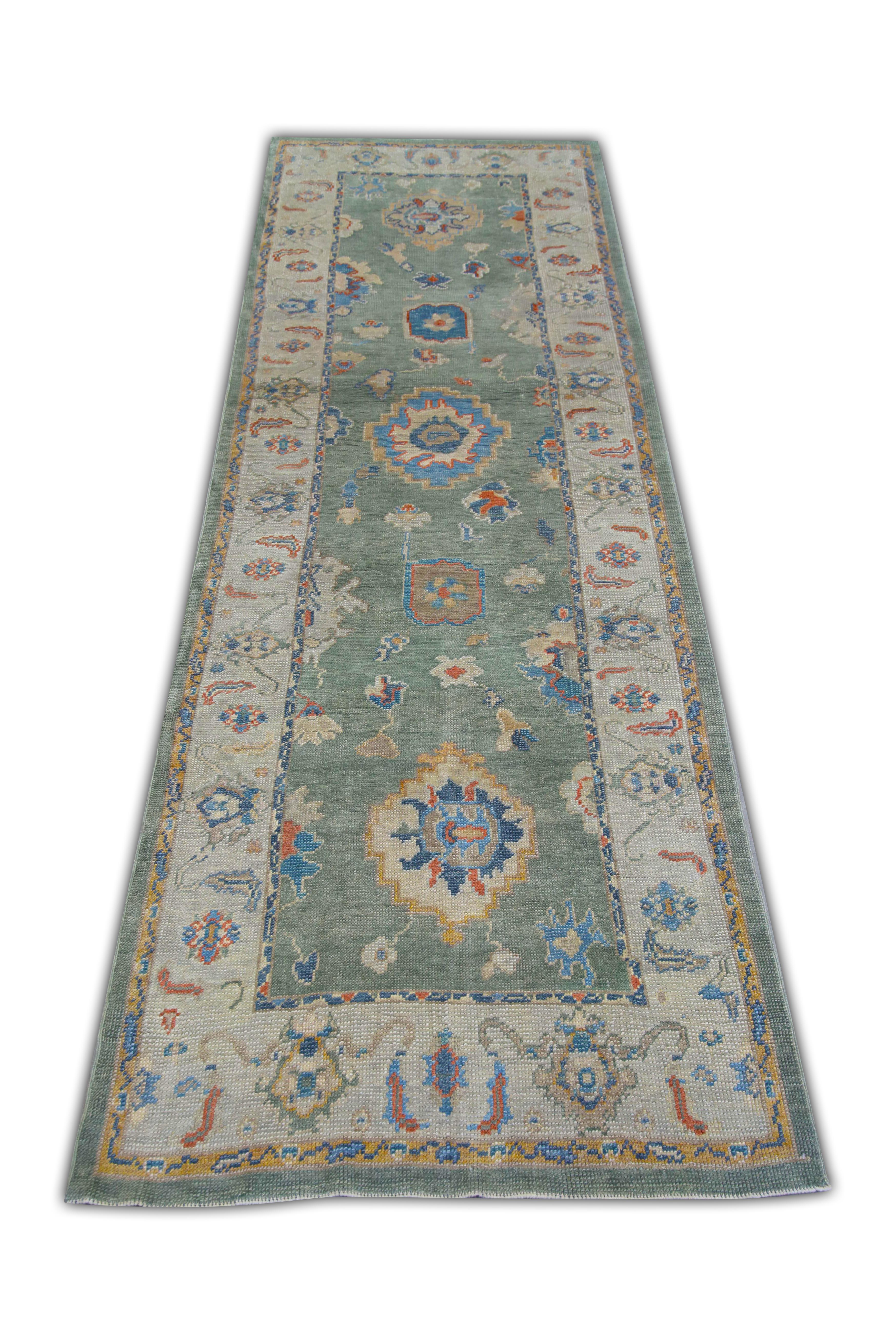 Oushak-Teppich Orientalischer handgeknüpfter türkischer Oushak 4' x 12'8