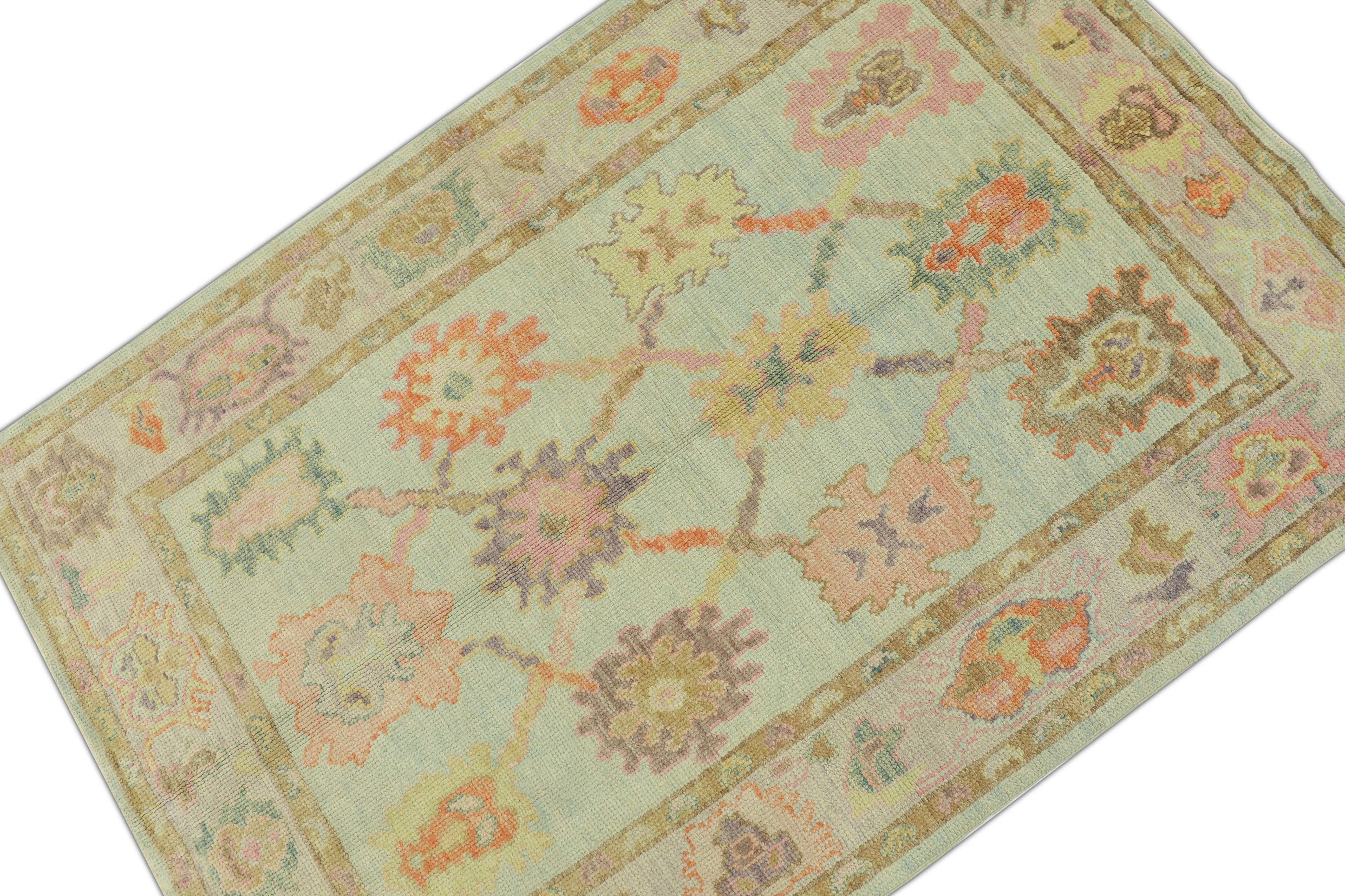 Oushak-Teppich Orientalischer handgeknüpfter türkischer Oushak 4' x 5'10